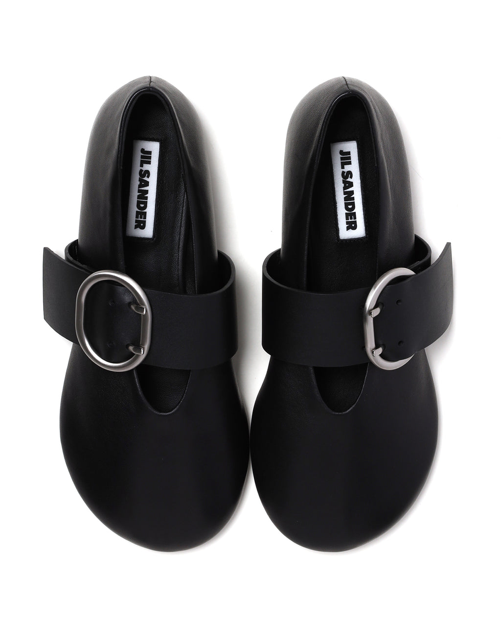 JIL SANDER Leather ballerina shoes