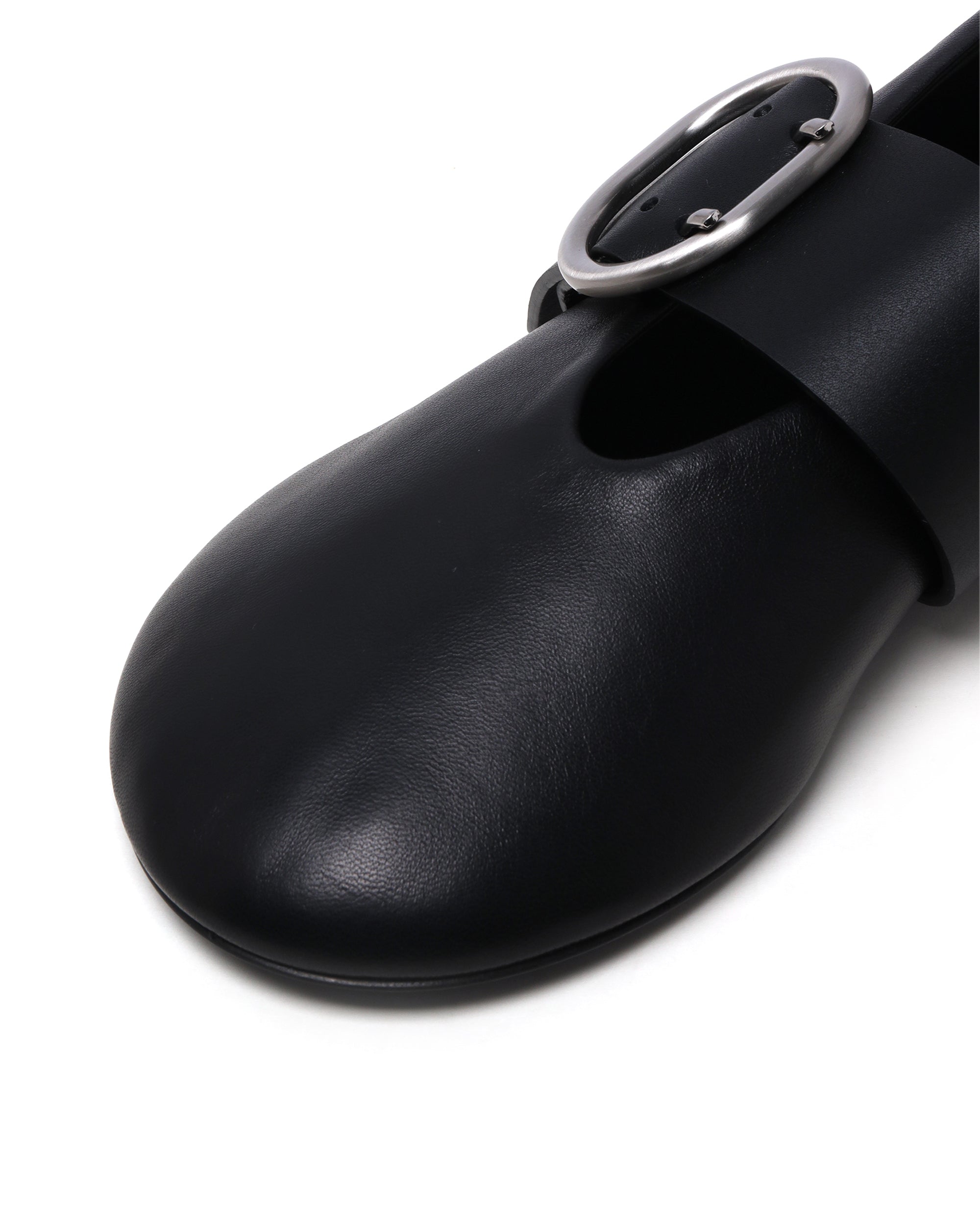 JIL SANDER Leather ballerina shoes