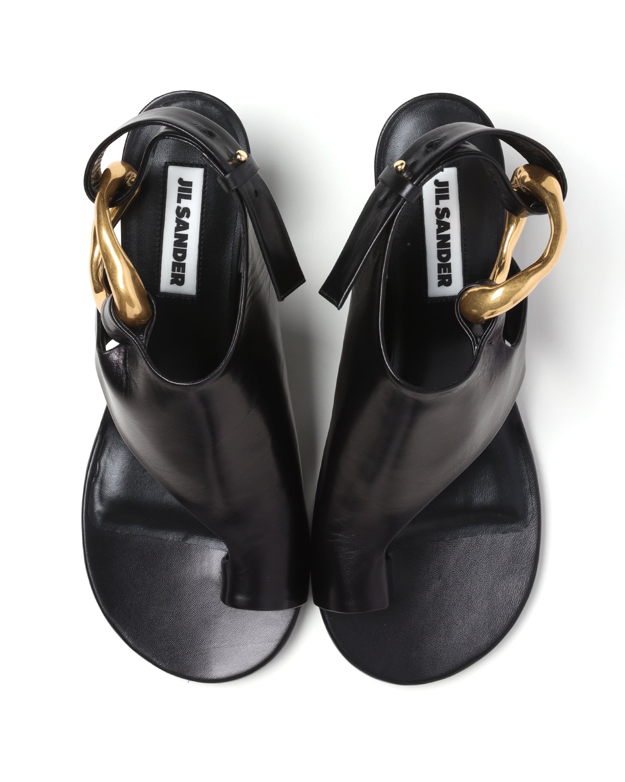 JIL SANDER Capretto Stefanil leather sandals