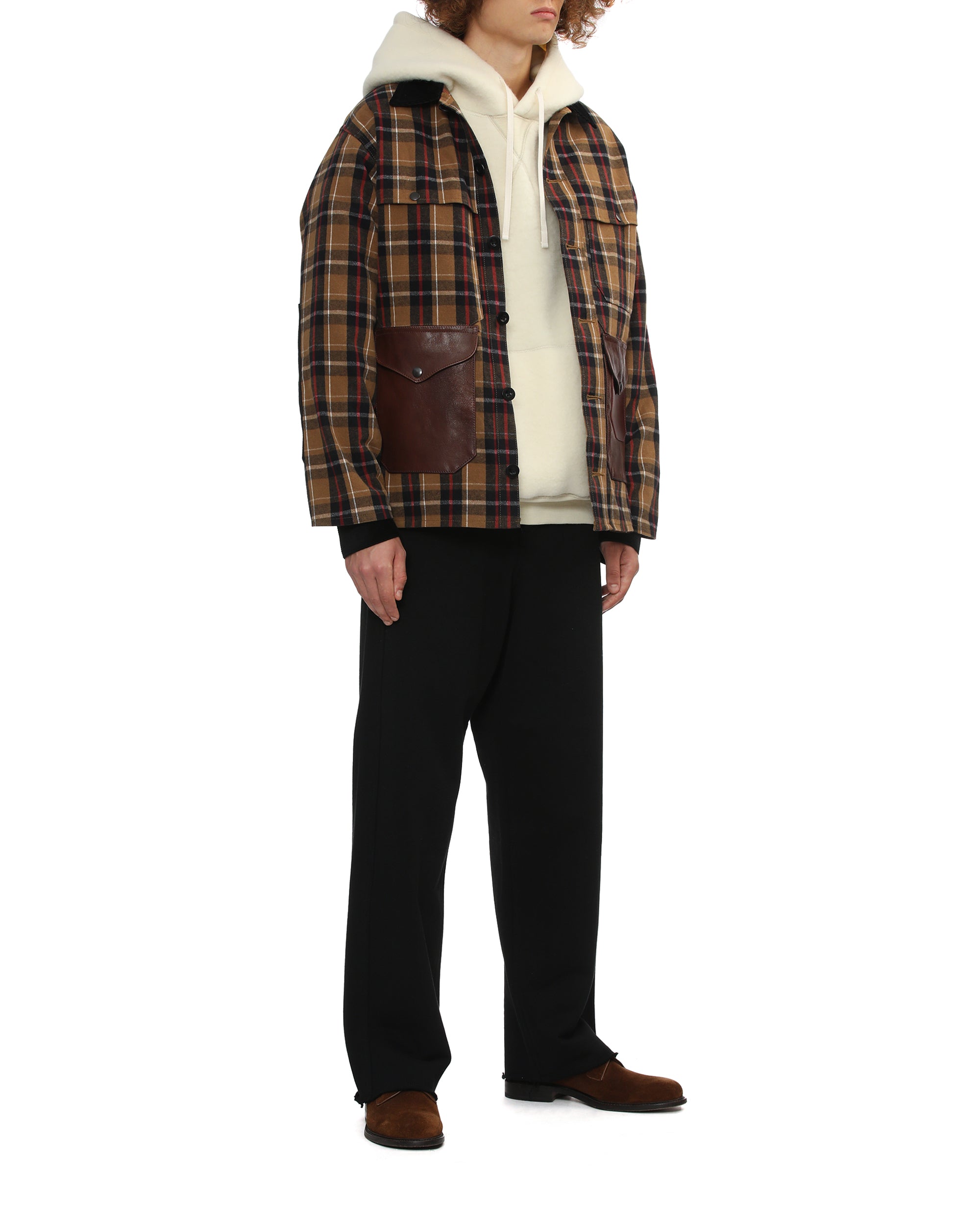 JUNYA WATANABE MAN Leather-trim pants