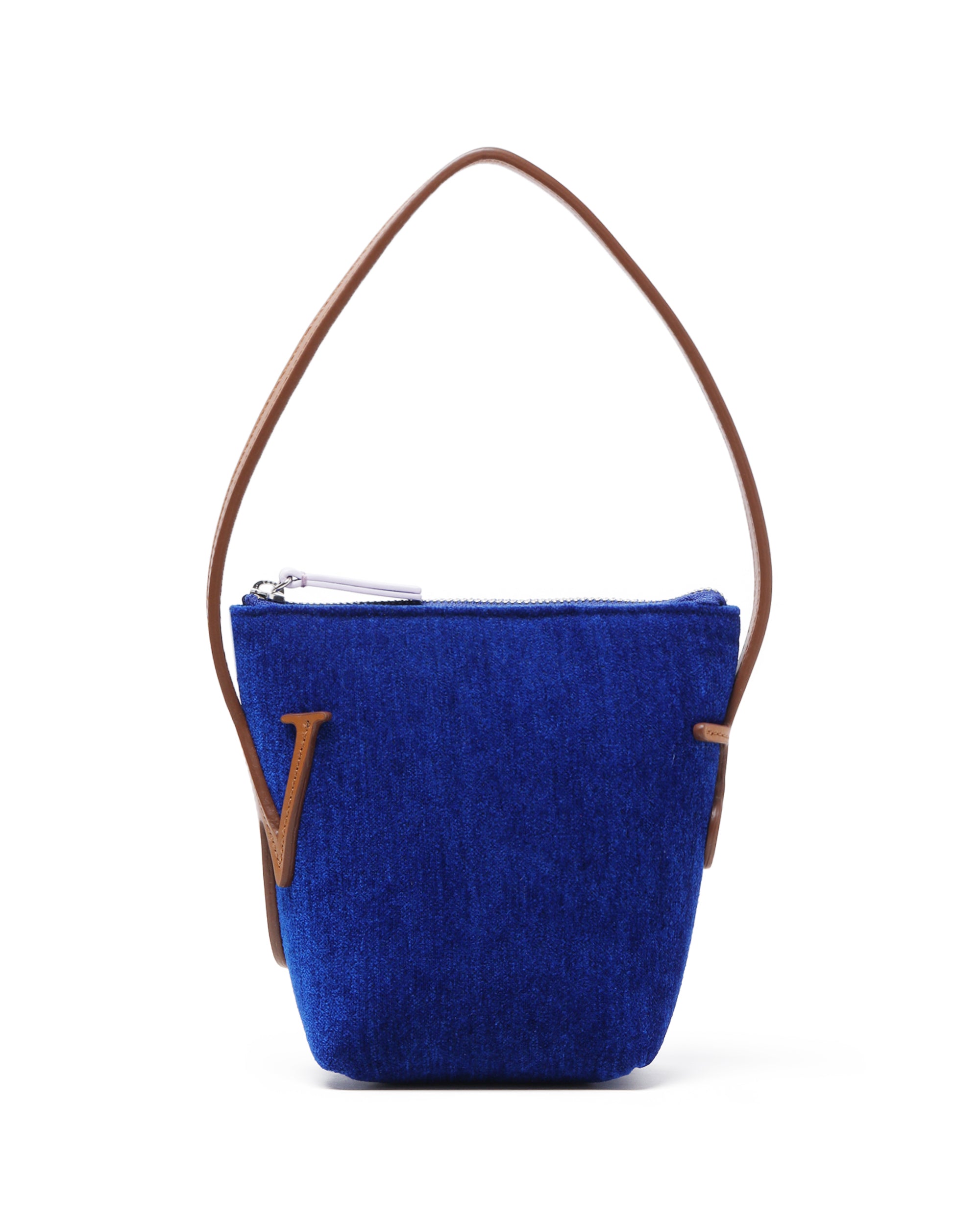 JW ANDERSON Mini anchor hobo chenille top handle bag