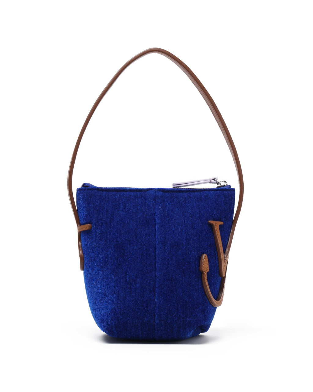 JW ANDERSON Mini anchor hobo chenille top handle bag