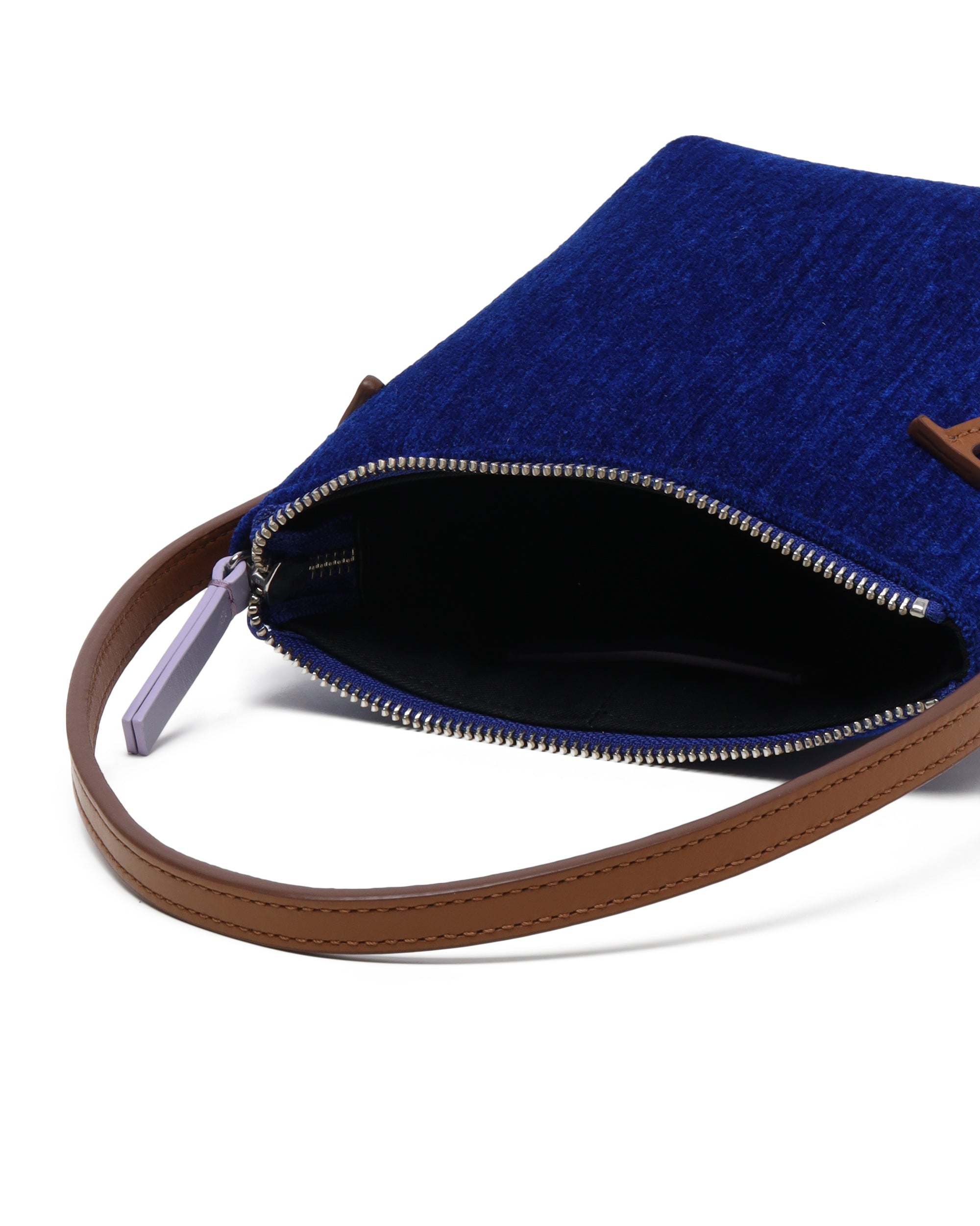 JW ANDERSON Mini anchor hobo chenille top handle bag