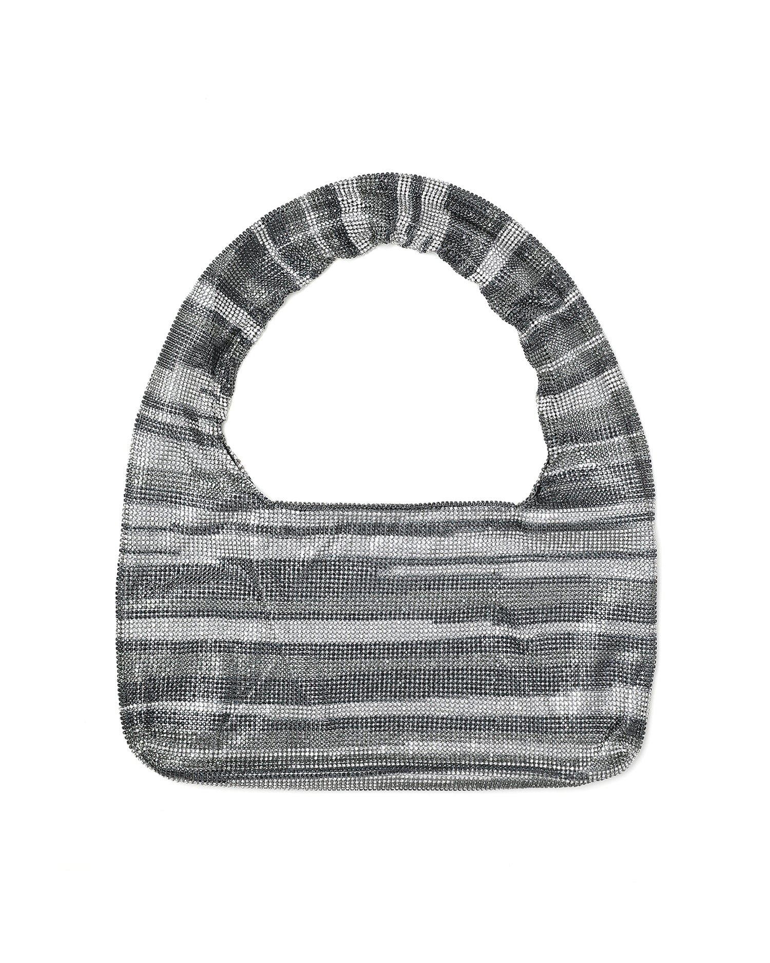 KARA Streaking crystal mesh armpit bag