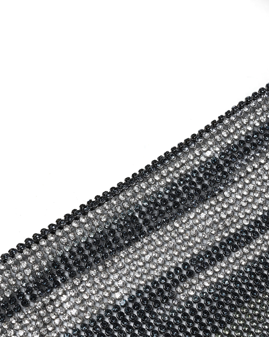 KARA Streaking crystal mesh armpit bag