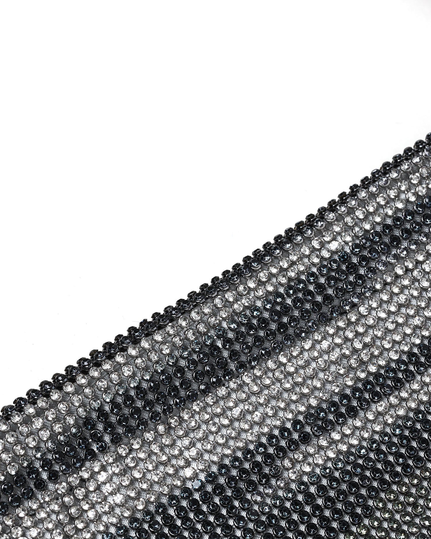 KARA Streaking crystal mesh armpit bag