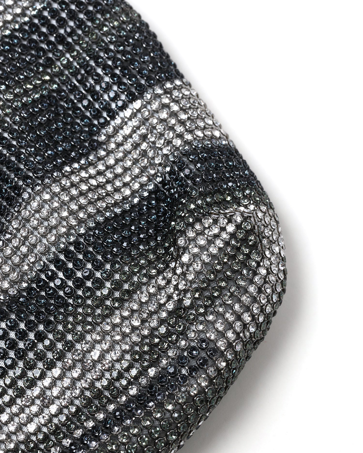 KARA Streaking crystal mesh armpit bag