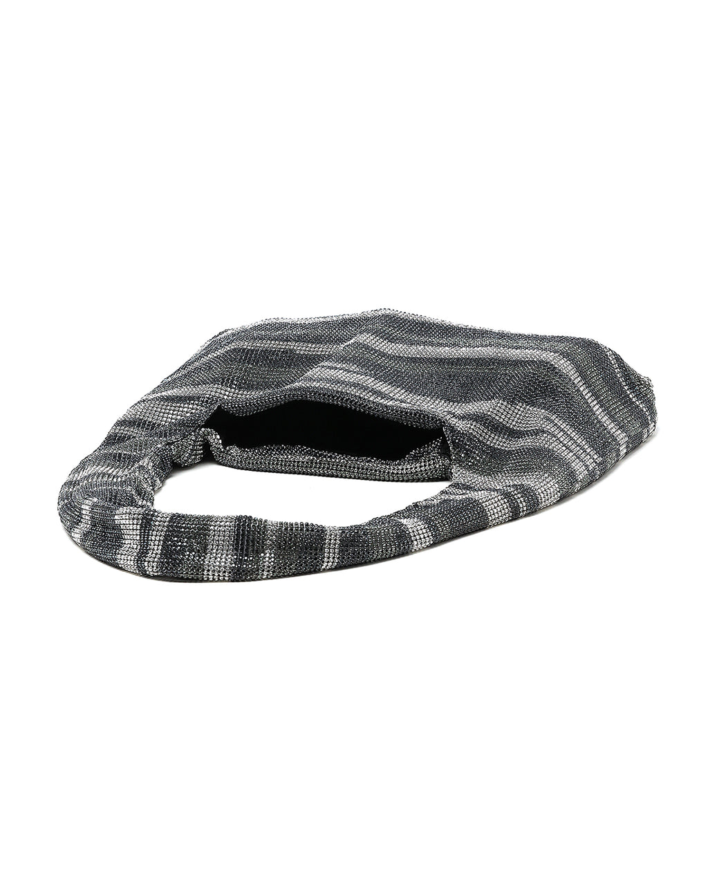 KARA Streaking crystal mesh armpit bag