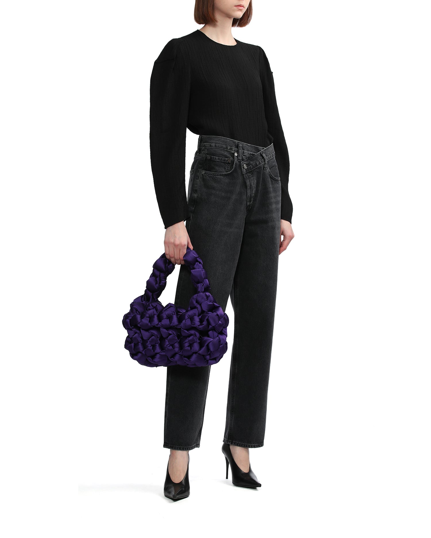 KARA Exploded knot armpit bag