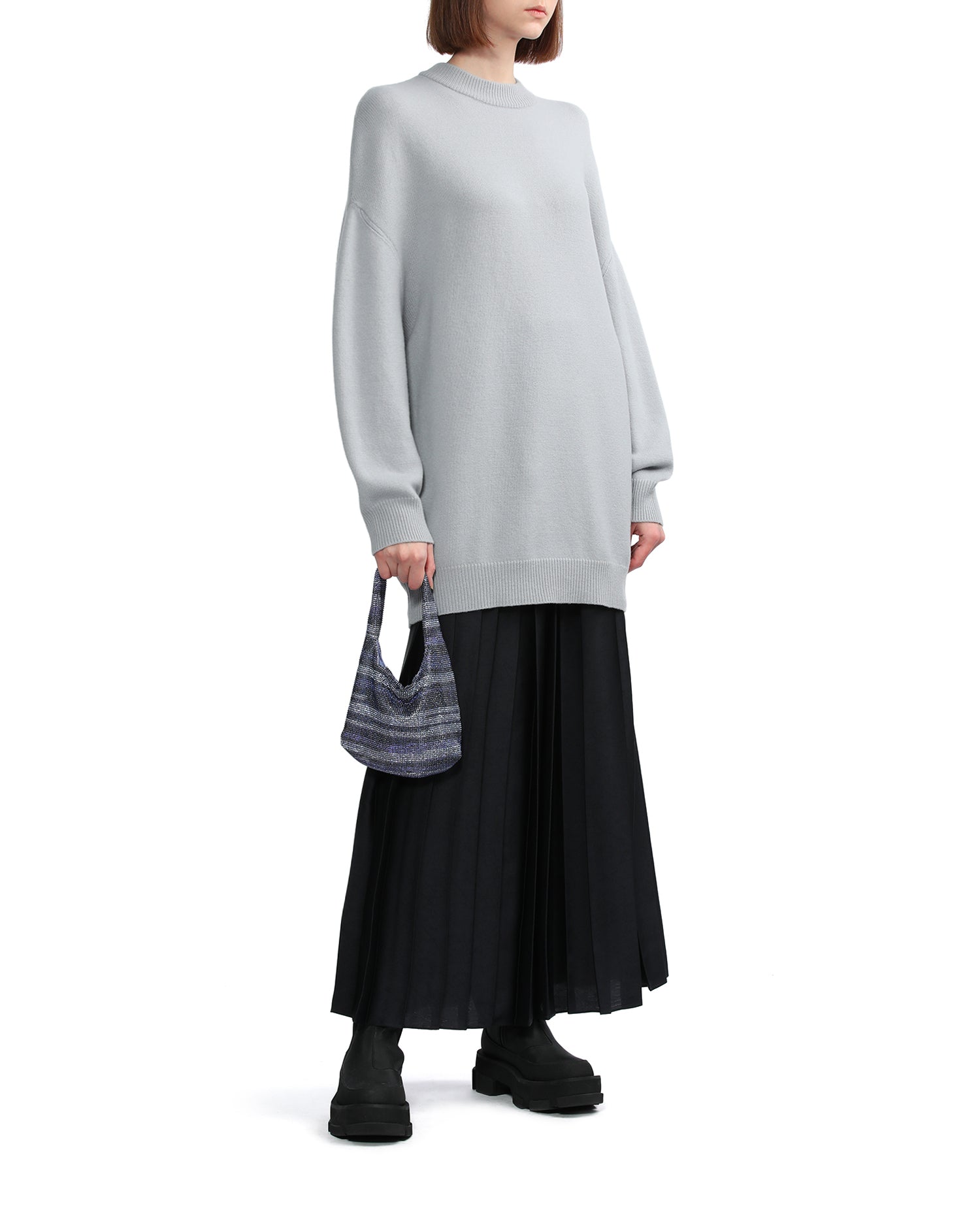 KARA Mini crystal mesh armpit bag