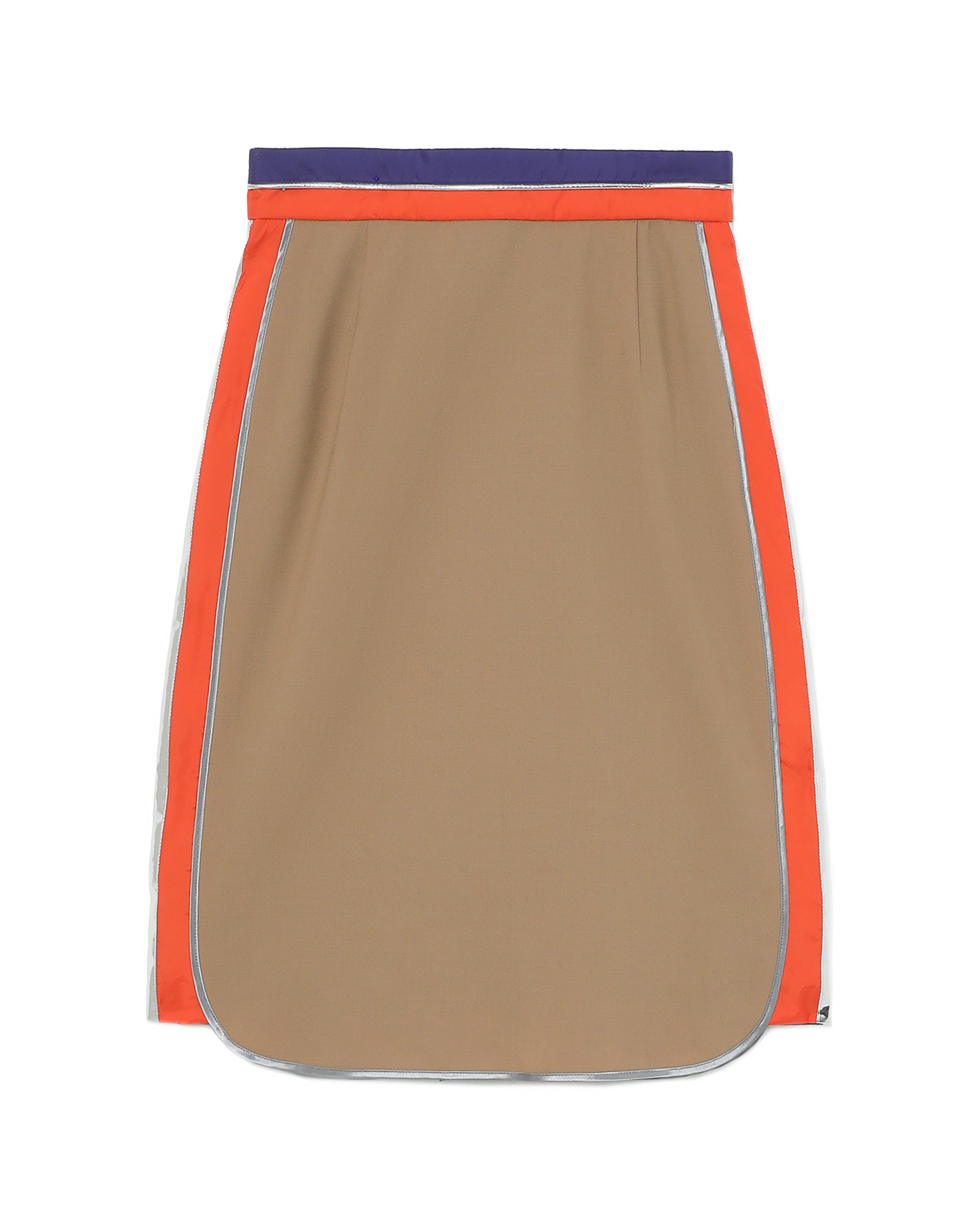KOLOR Panelled knee-high skirt