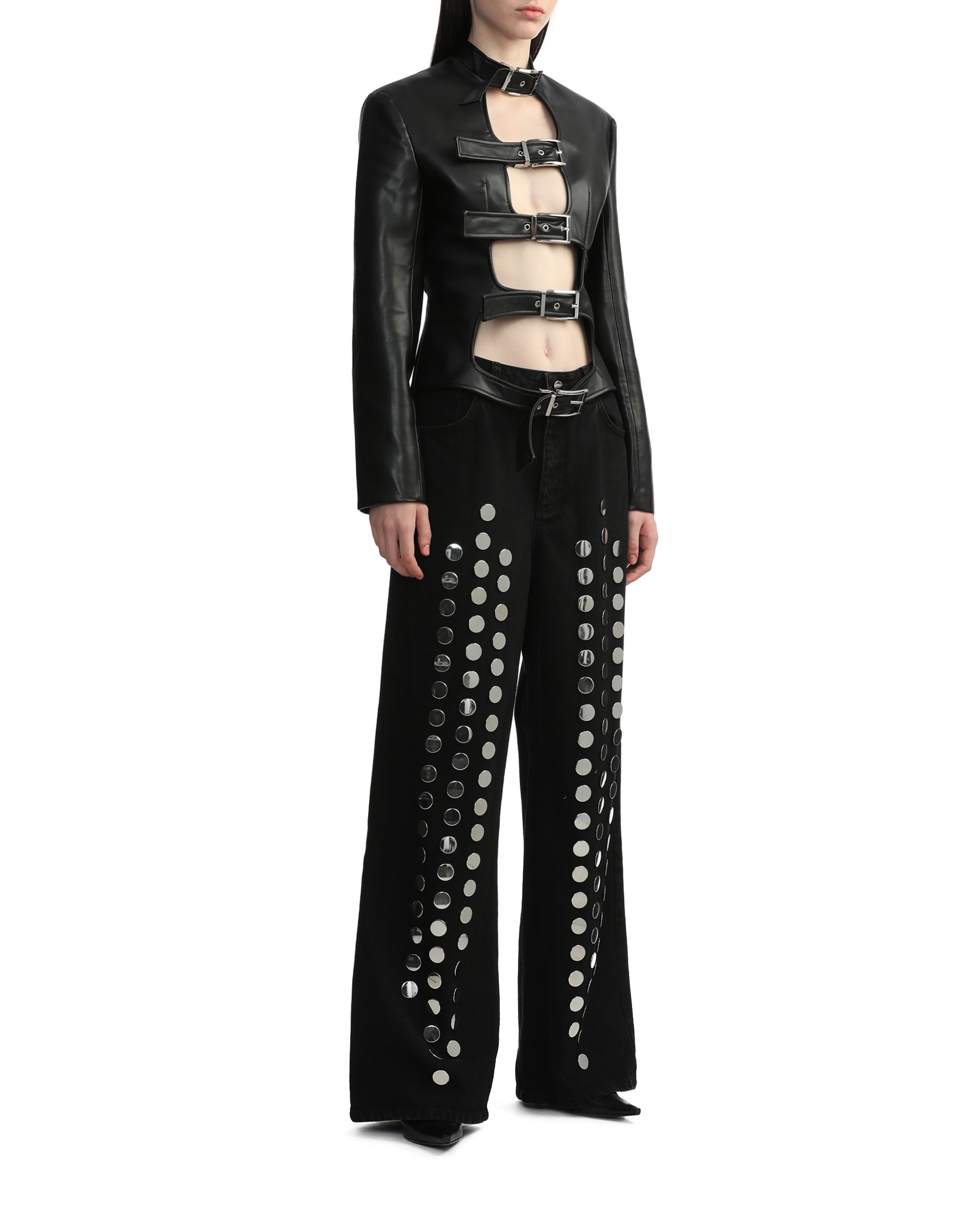 LADO BOKUCHAVA Buckle shibari blazer