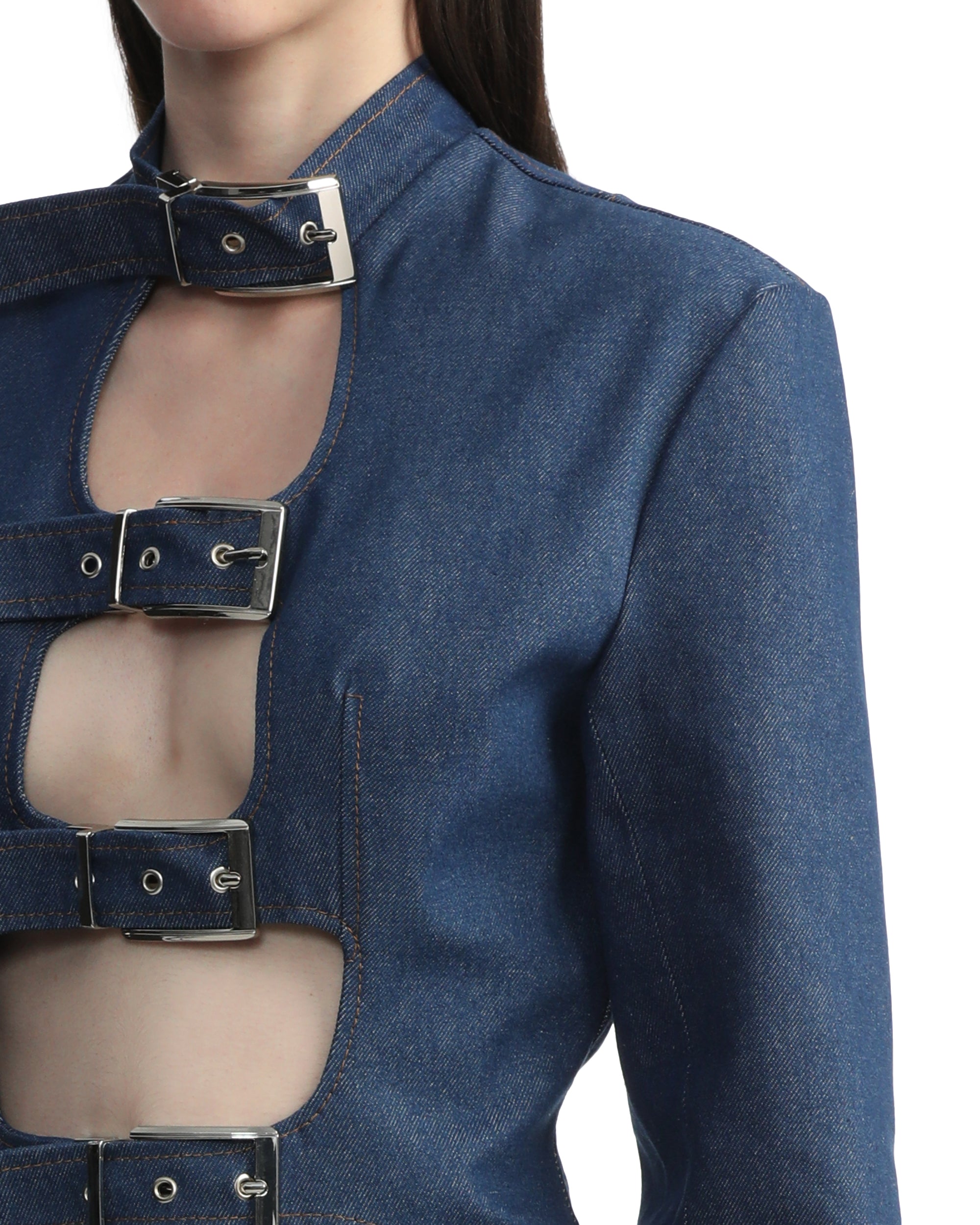 LADO BOKUCHAVA Buckle shibari blazer