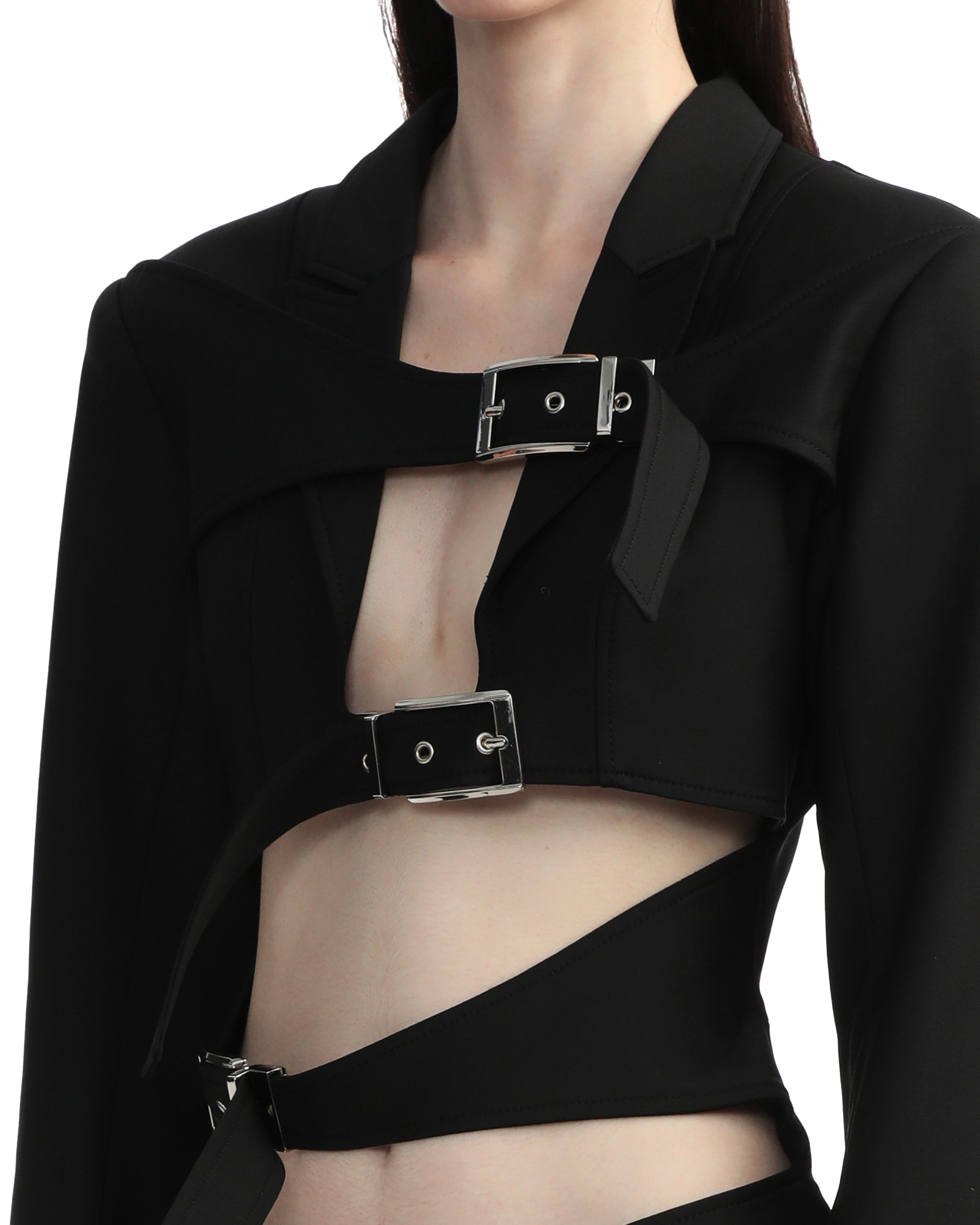 LADO BOKUCHAVA Reversed Shibari trench coat