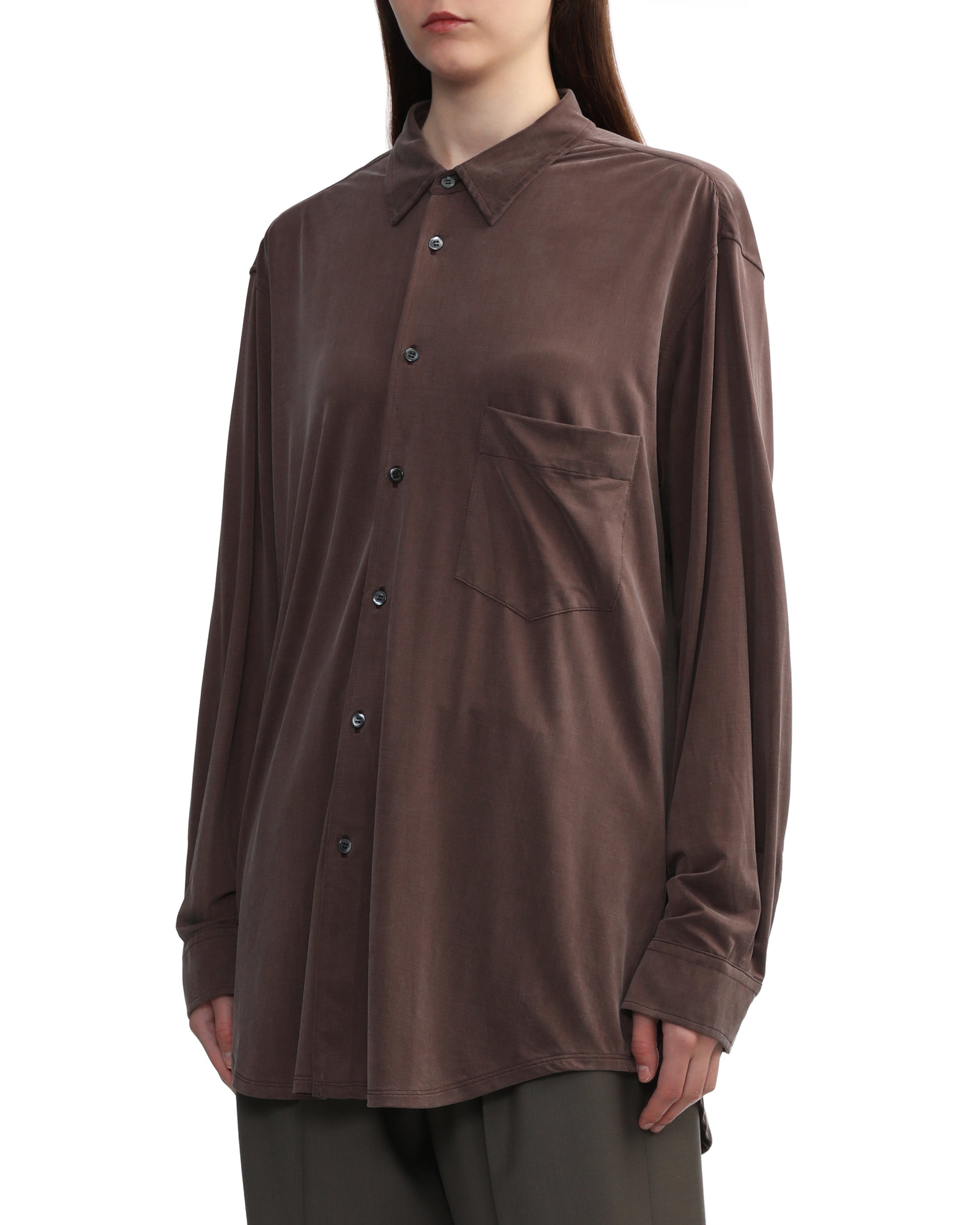 MAGLIANO Braided back satin shirt