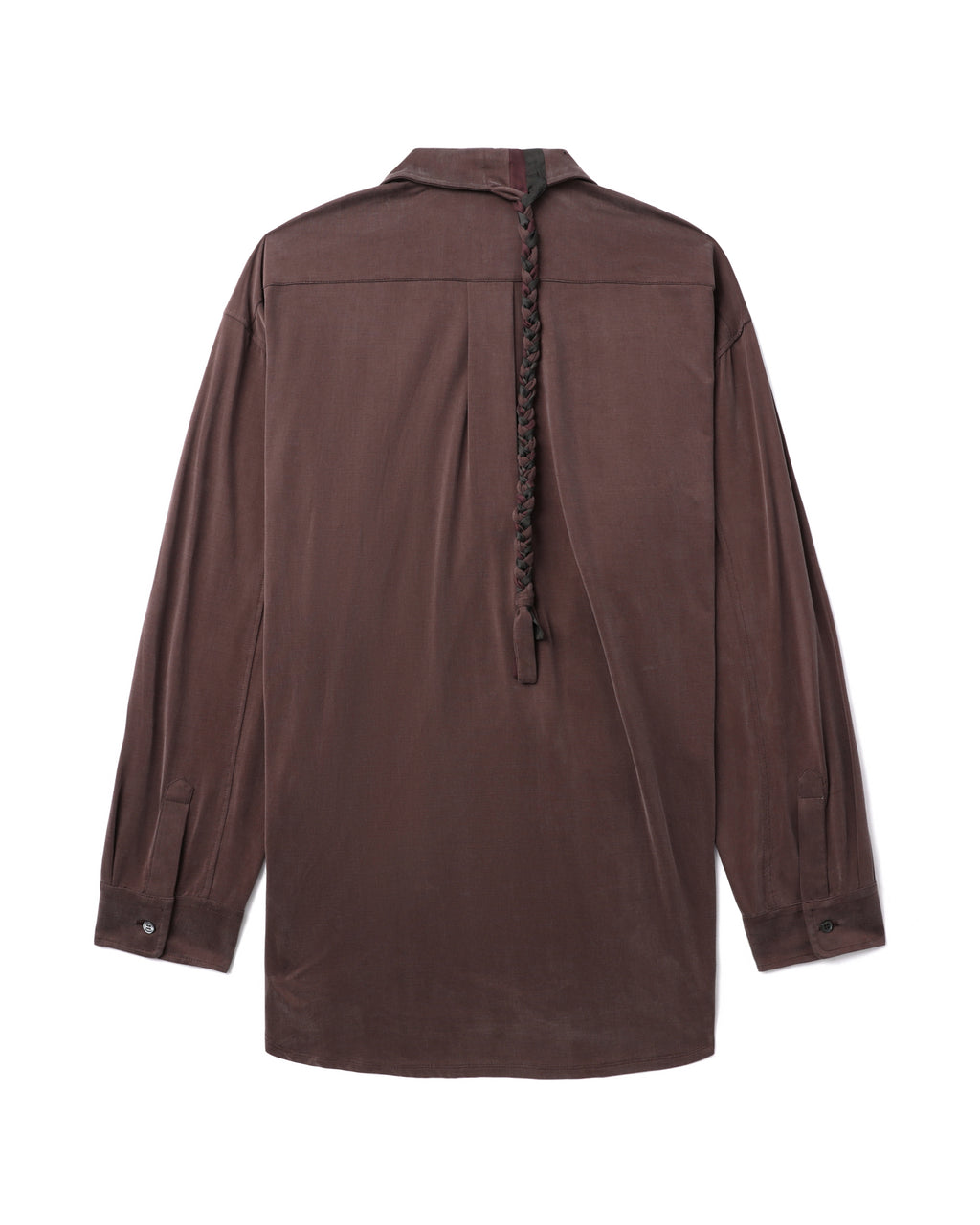 MAGLIANO Braided back satin shirt
