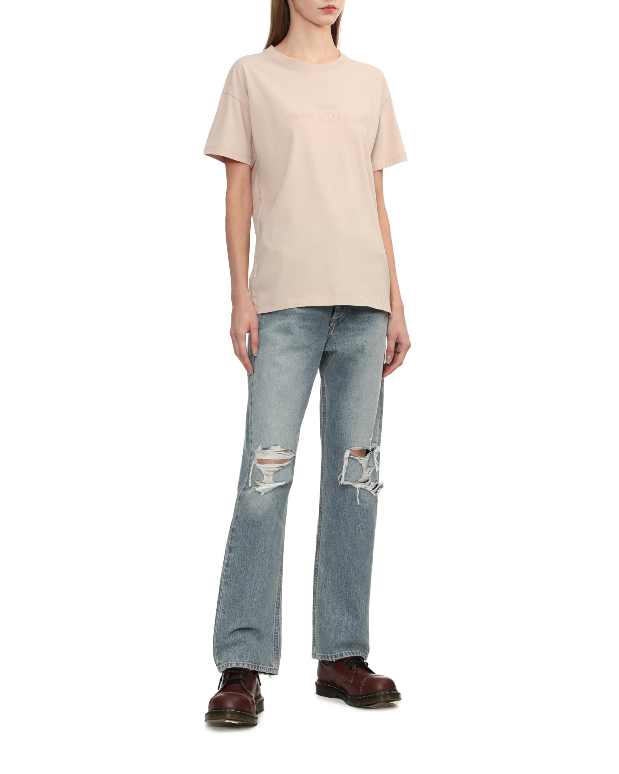 MAISON MARGIELA Embroidered logo tee