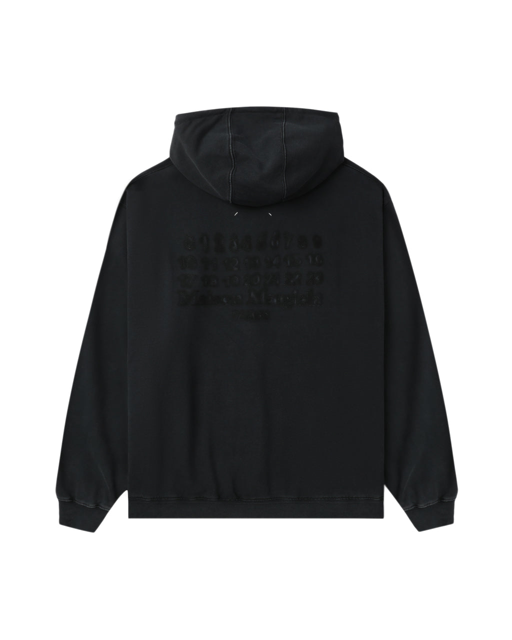 MAISON MARGIELA Faded logo zip-up hoodie