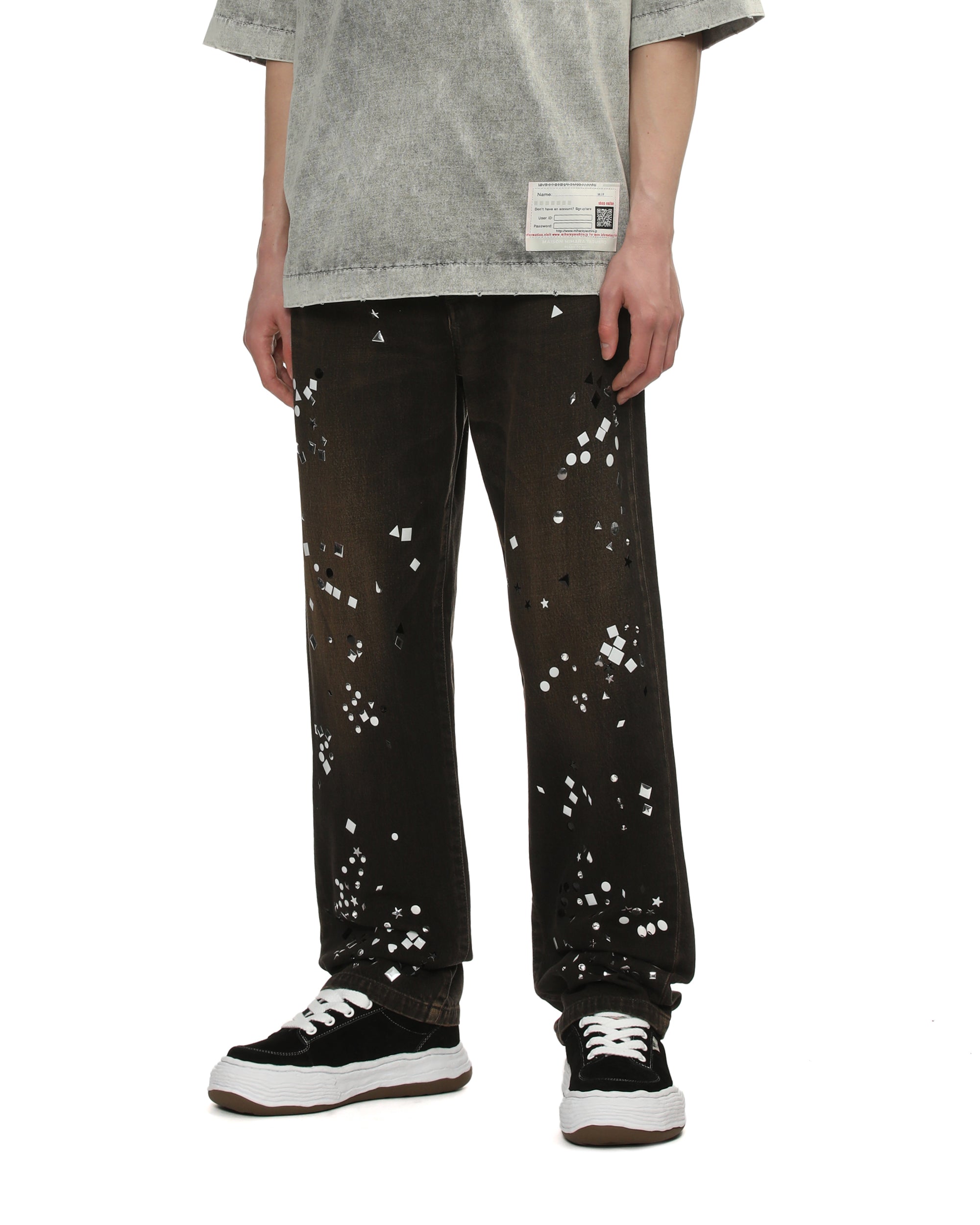 MAISON MIHARA YASUHIRO Embellished denim pants