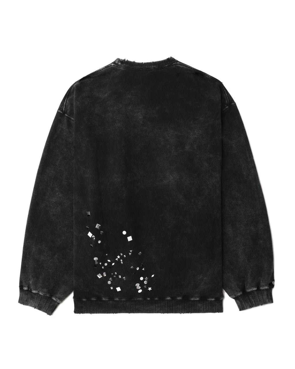 MAISON MIHARA YASUHIRO Embellished bleached sweatshirt