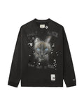 MAISON MIHARA YASUHIRO Printed embellished distressed sweatshirt