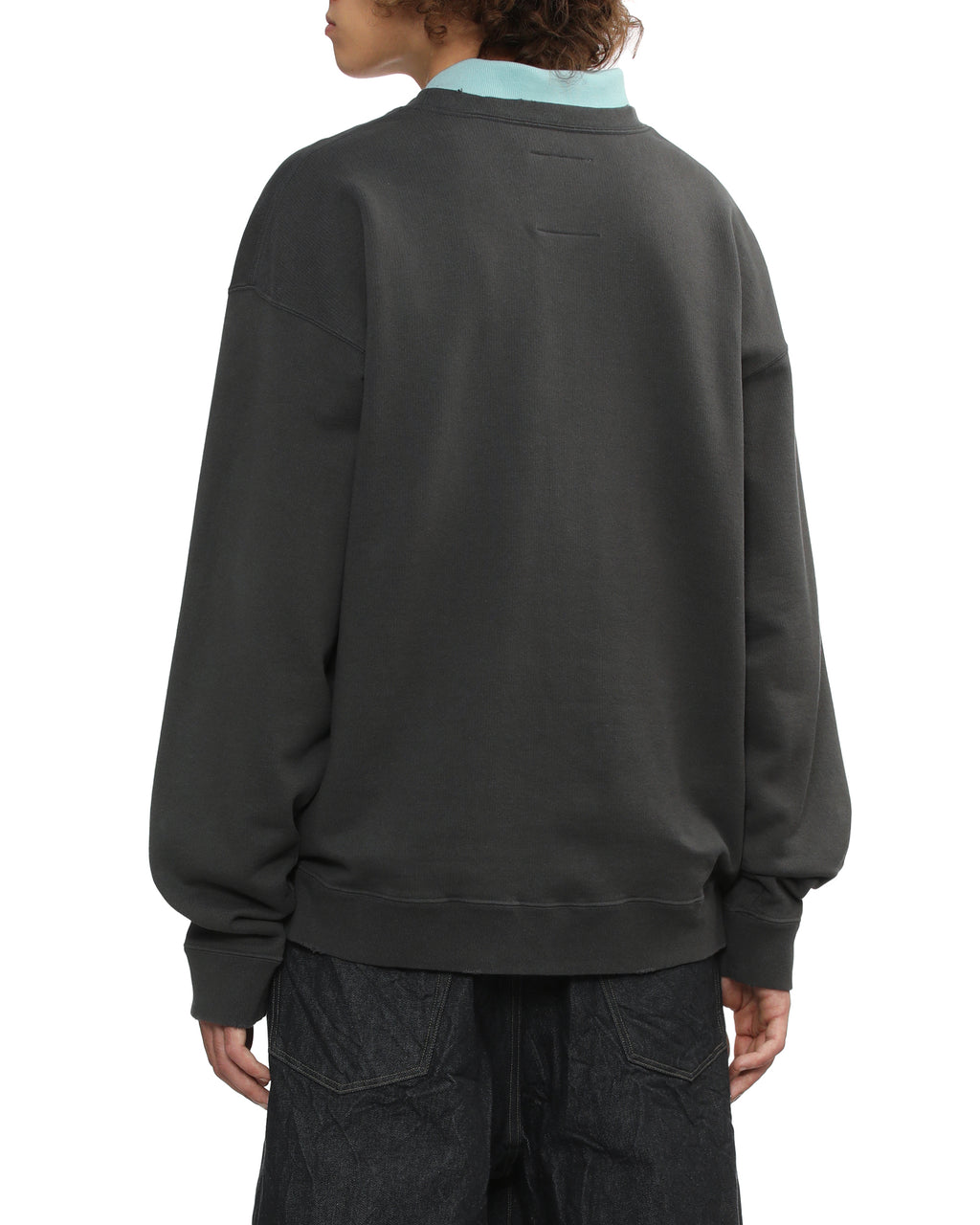 MAISON MIHARA YASUHIRO Printed embellished distressed sweatshirt
