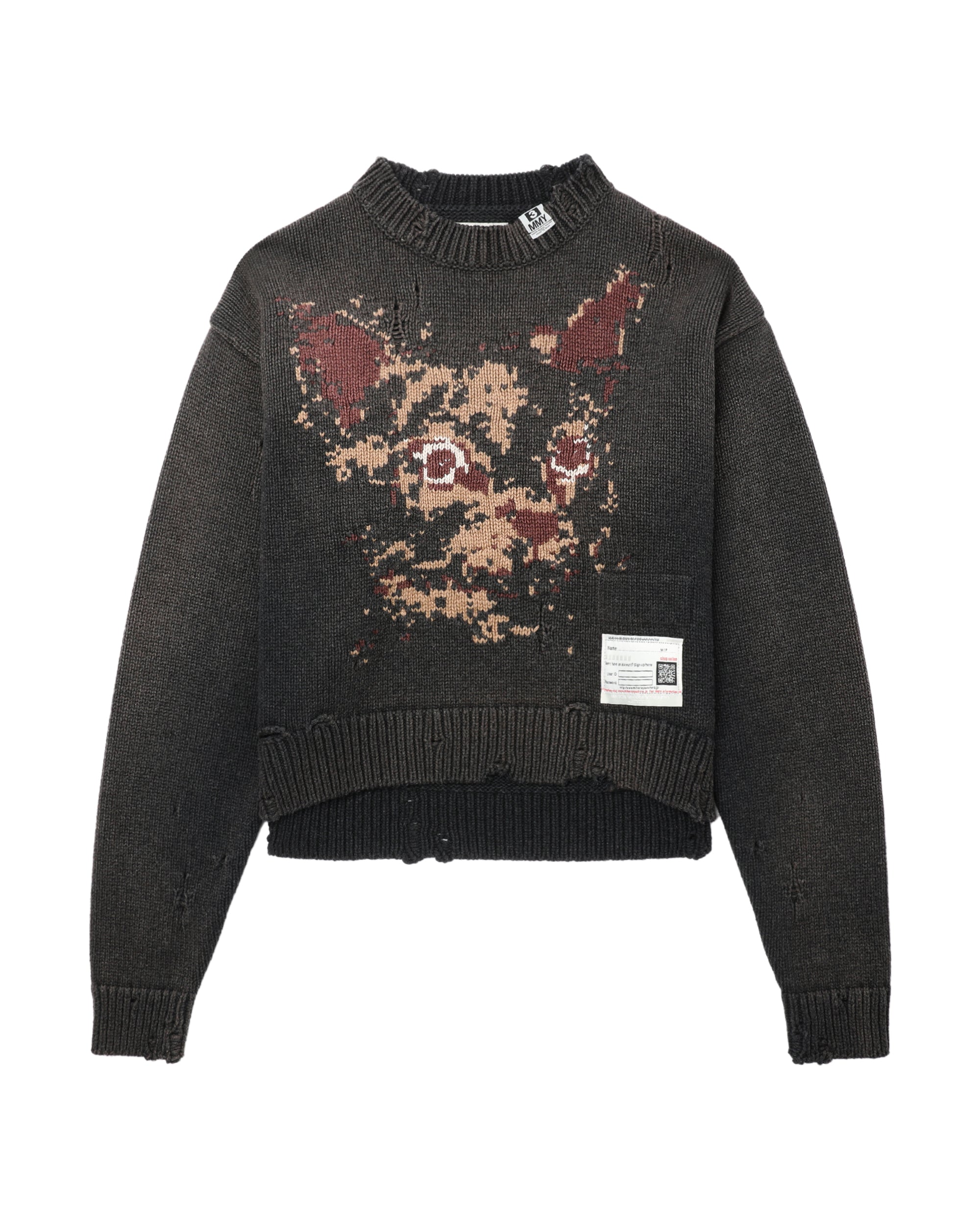 MAISON MIHARA YASUHIRO Cropped graphic sweater