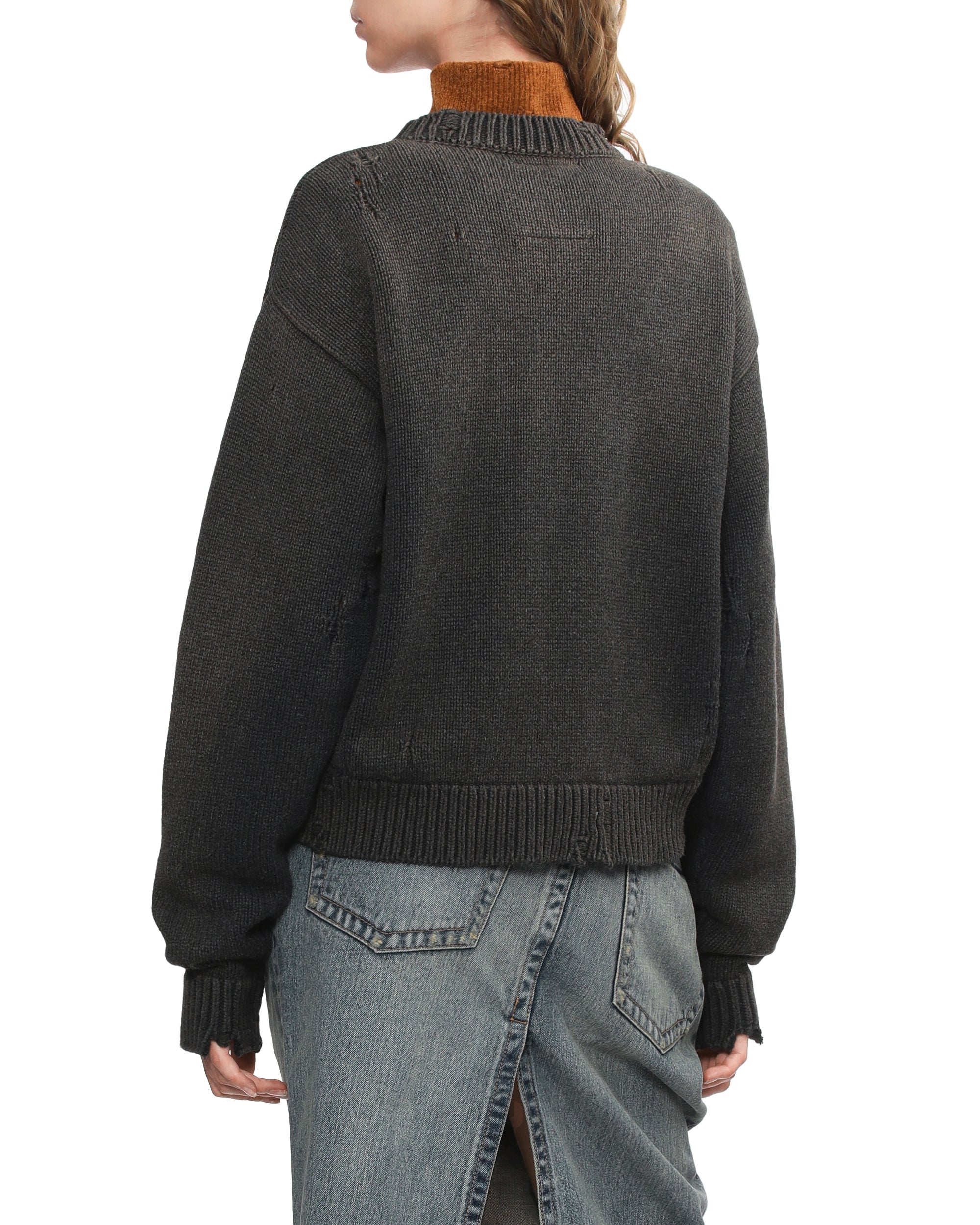 MAISON MIHARA YASUHIRO Cropped graphic sweater