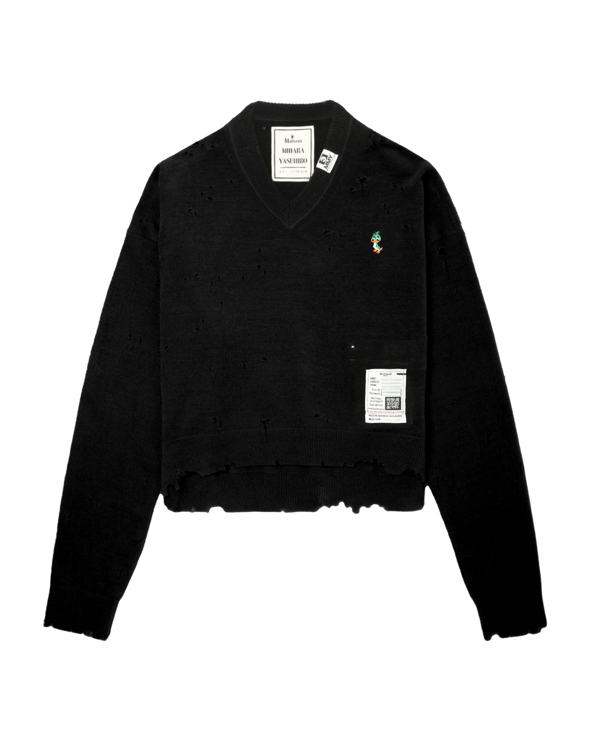 MAISON MIHARA YASUHIRO Distressed sweater