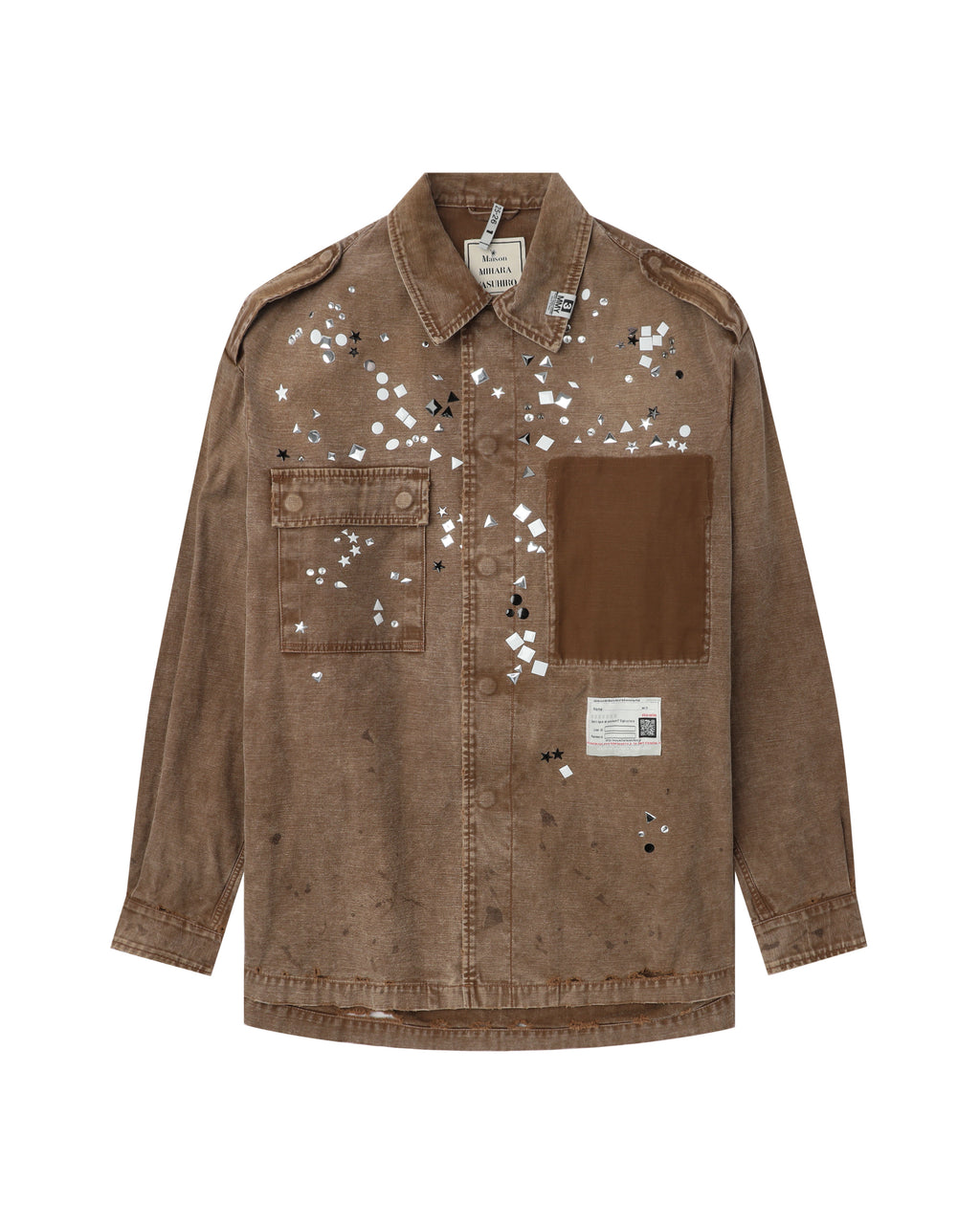 MAISON MIHARA YASUHIRO Embellished military shirt