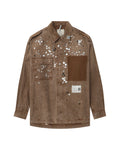 MAISON MIHARA YASUHIRO Embellished military shirt