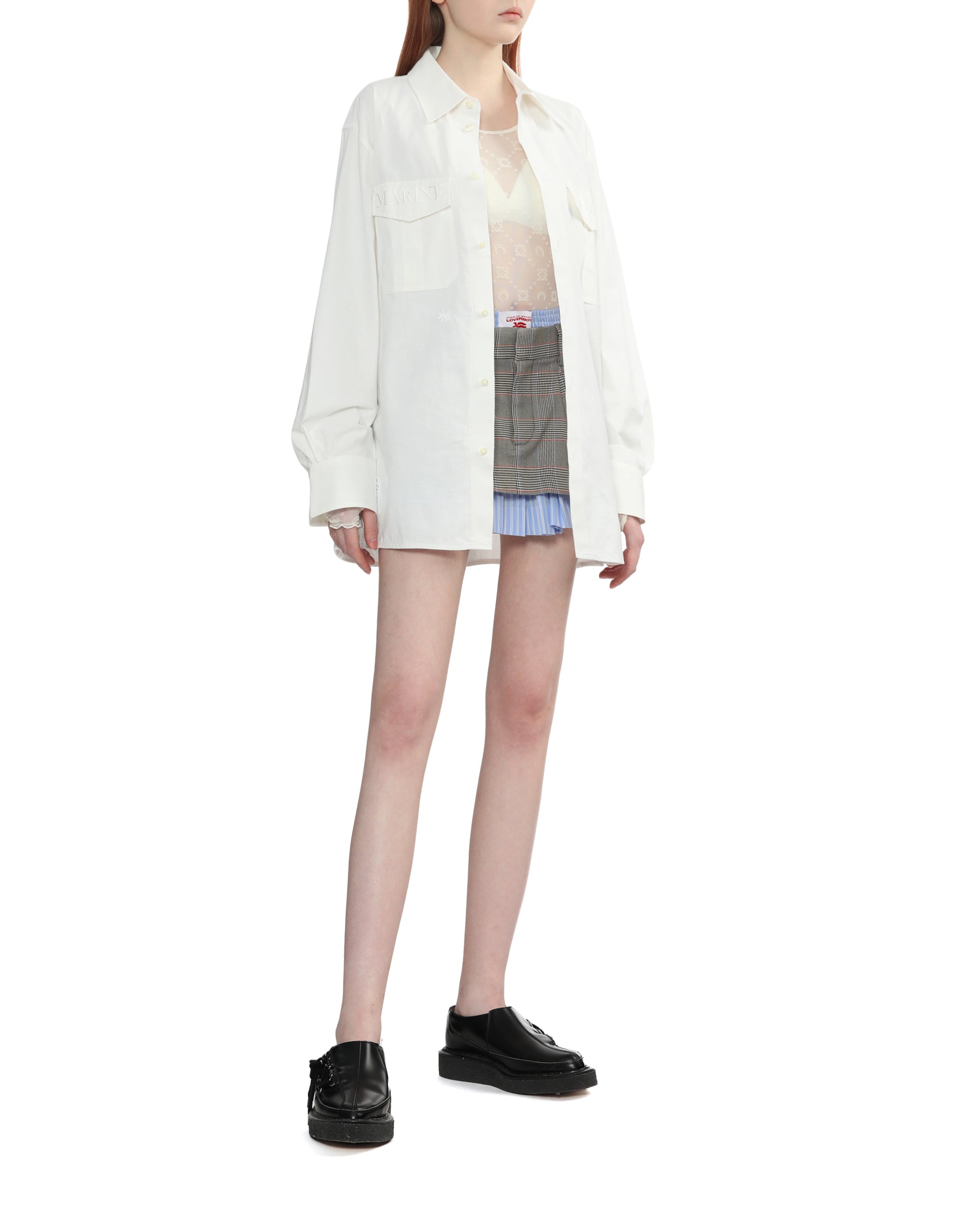 MARINE SERRE Embroidered shirt