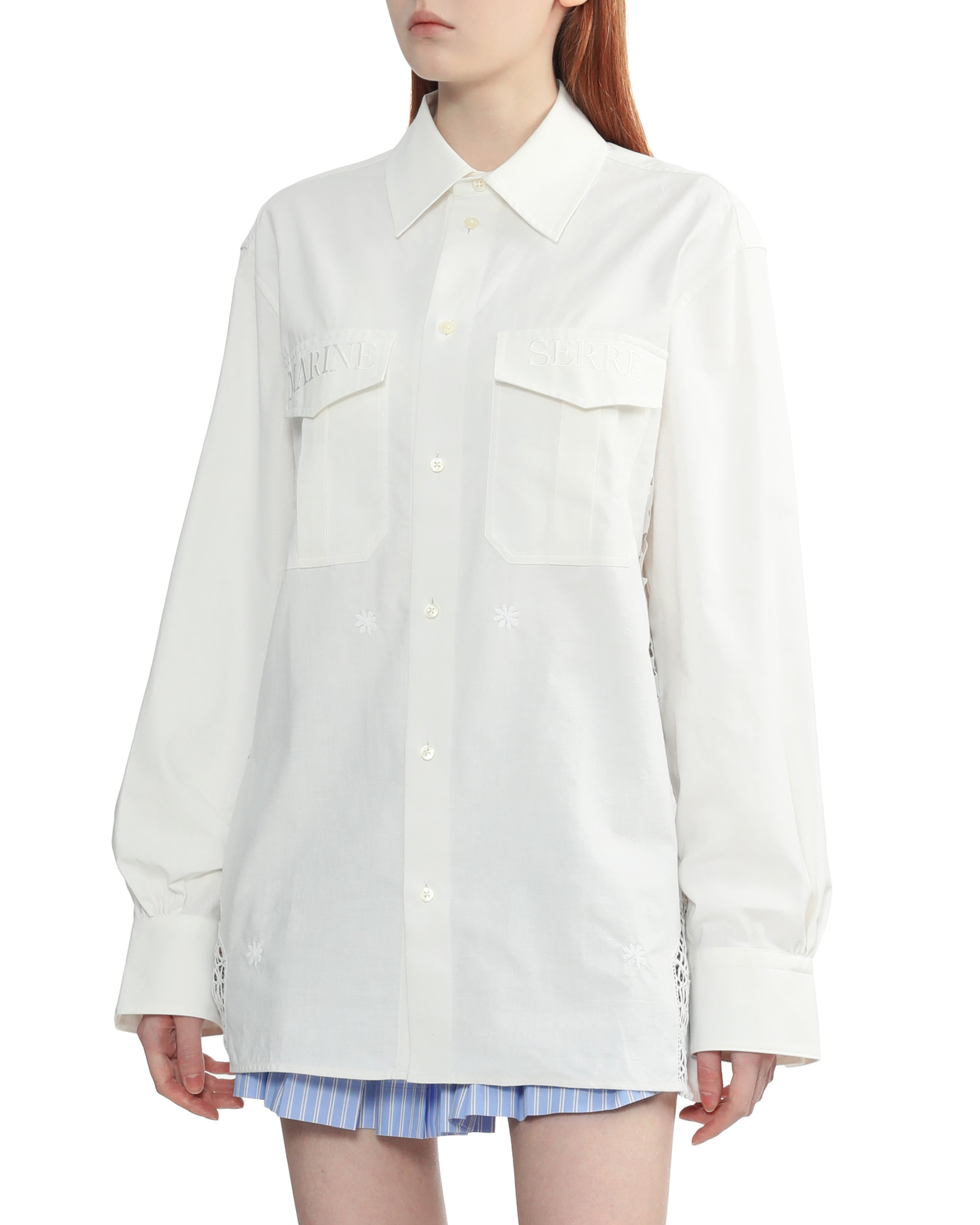 MARINE SERRE Embroidered shirt