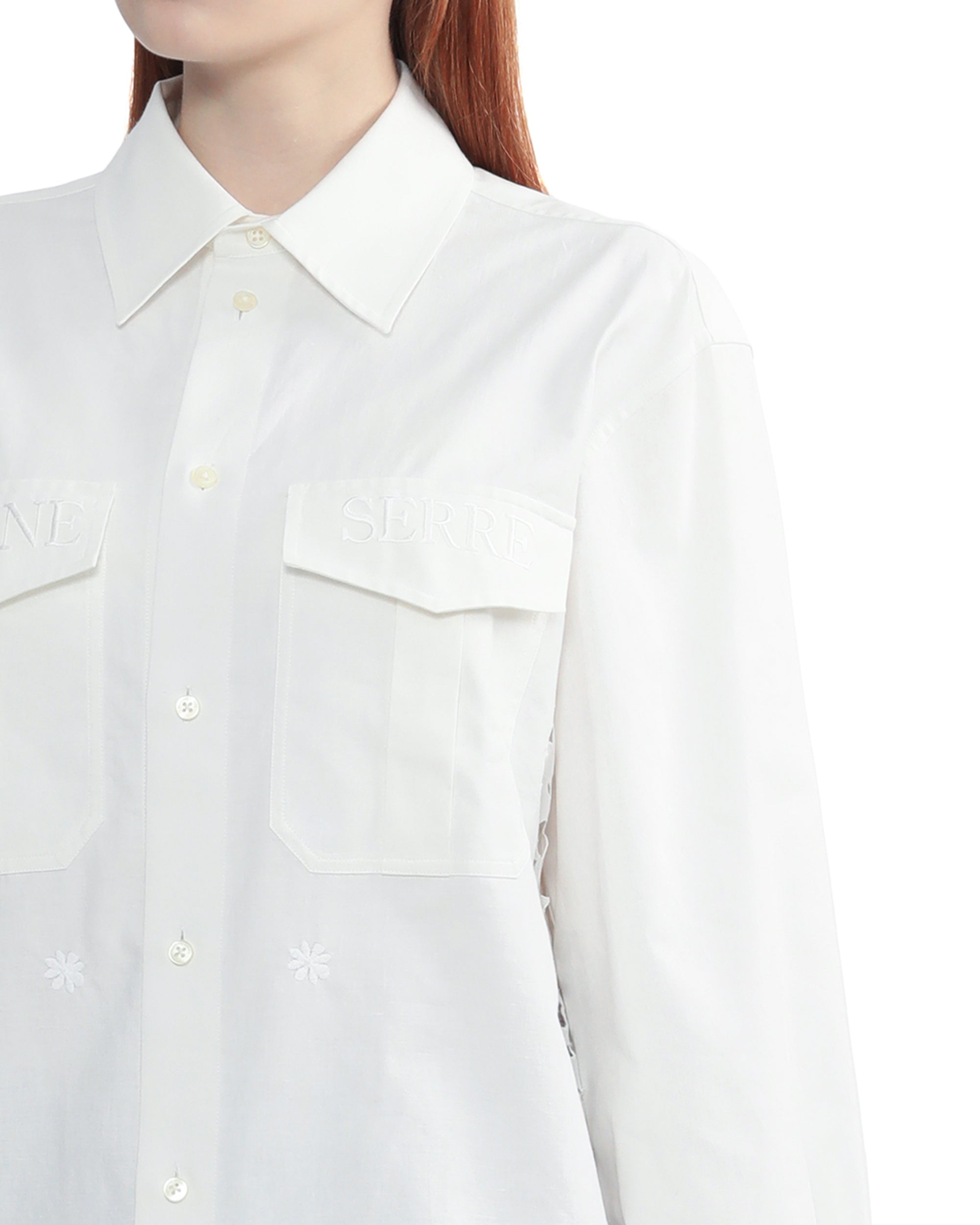 MARINE SERRE Embroidered shirt