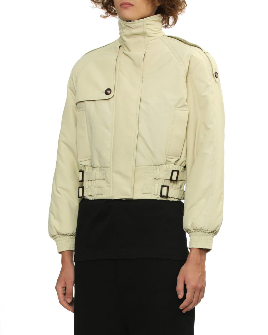 MARINE SERRE High-neck bomber jacket