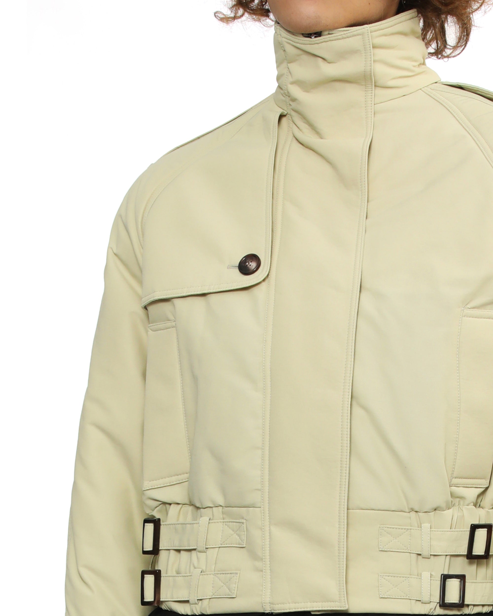 MARINE SERRE High-neck bomber jacket