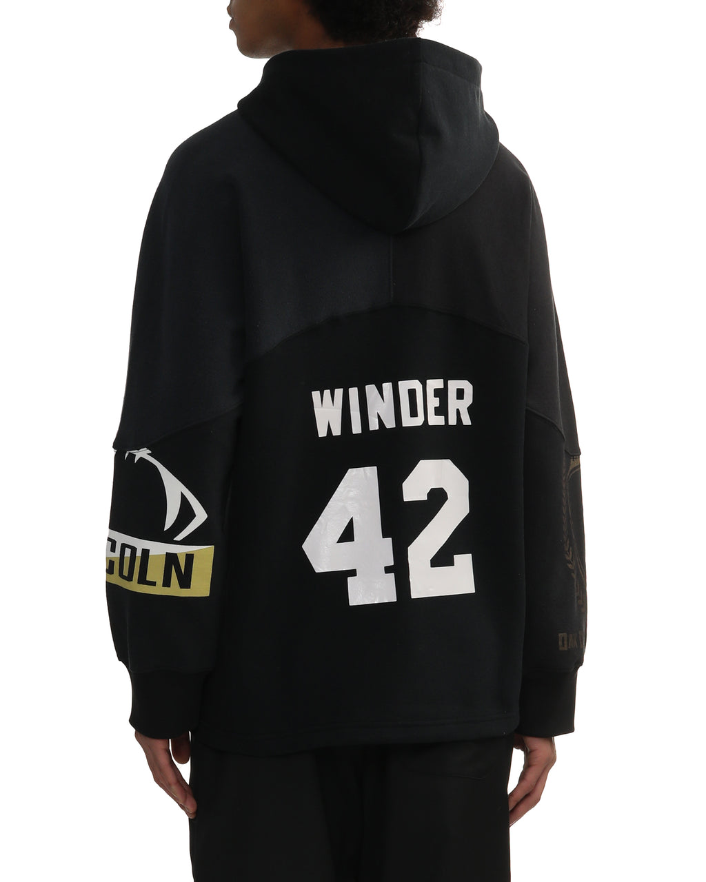 MARINE SERRE Graphic patchwork hoodie