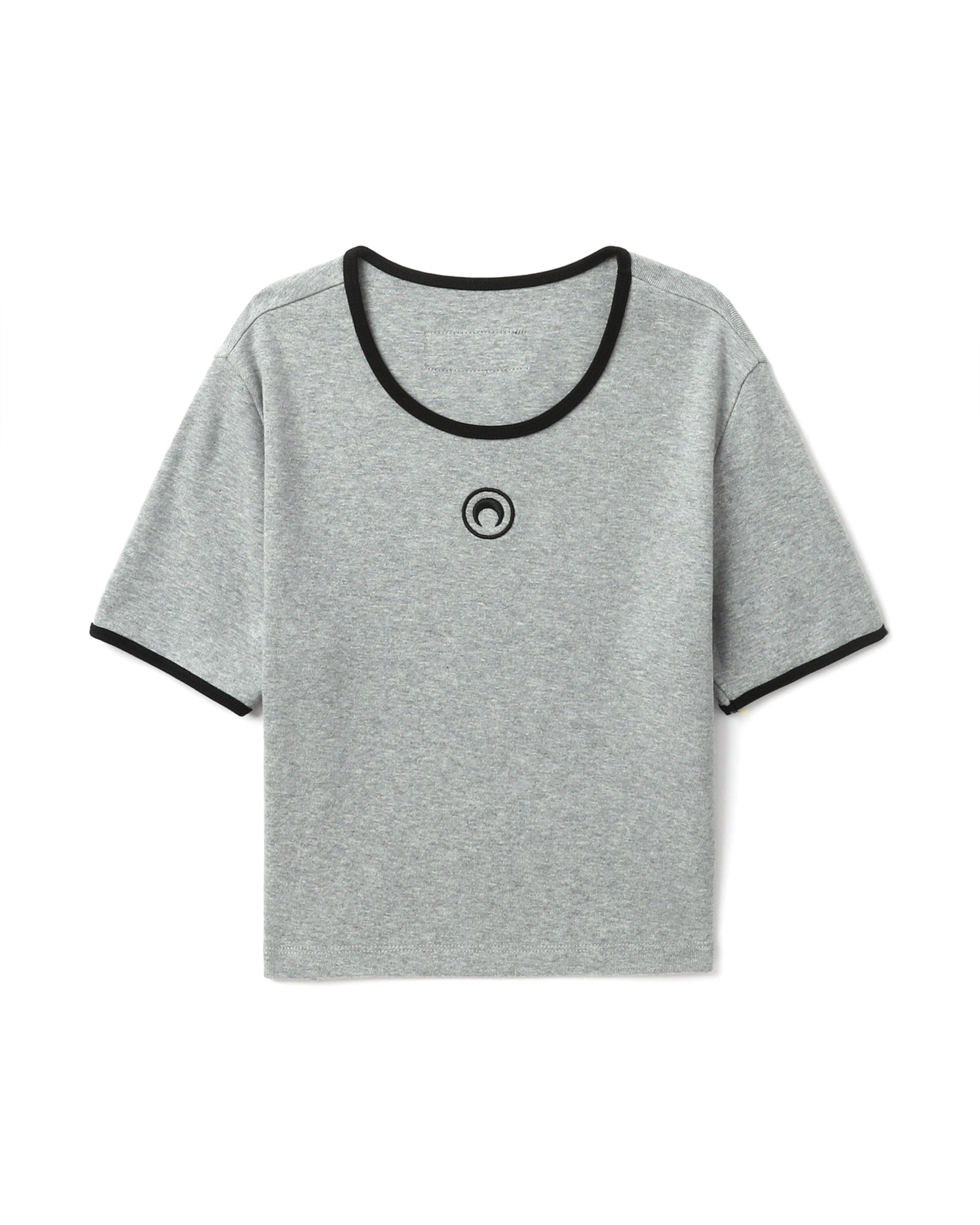 MARINE SERRE Moon logo jersey cropped tee