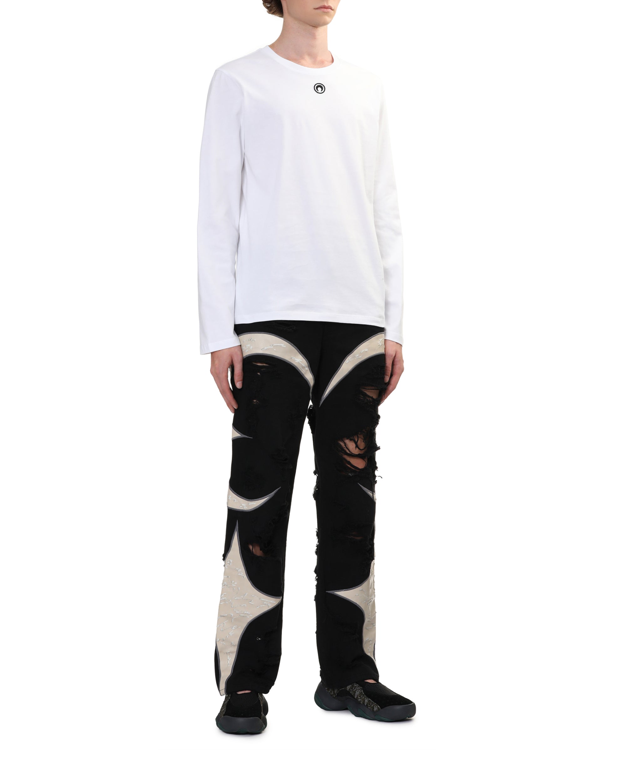 MARINE SERRE Logo long sleeve tee