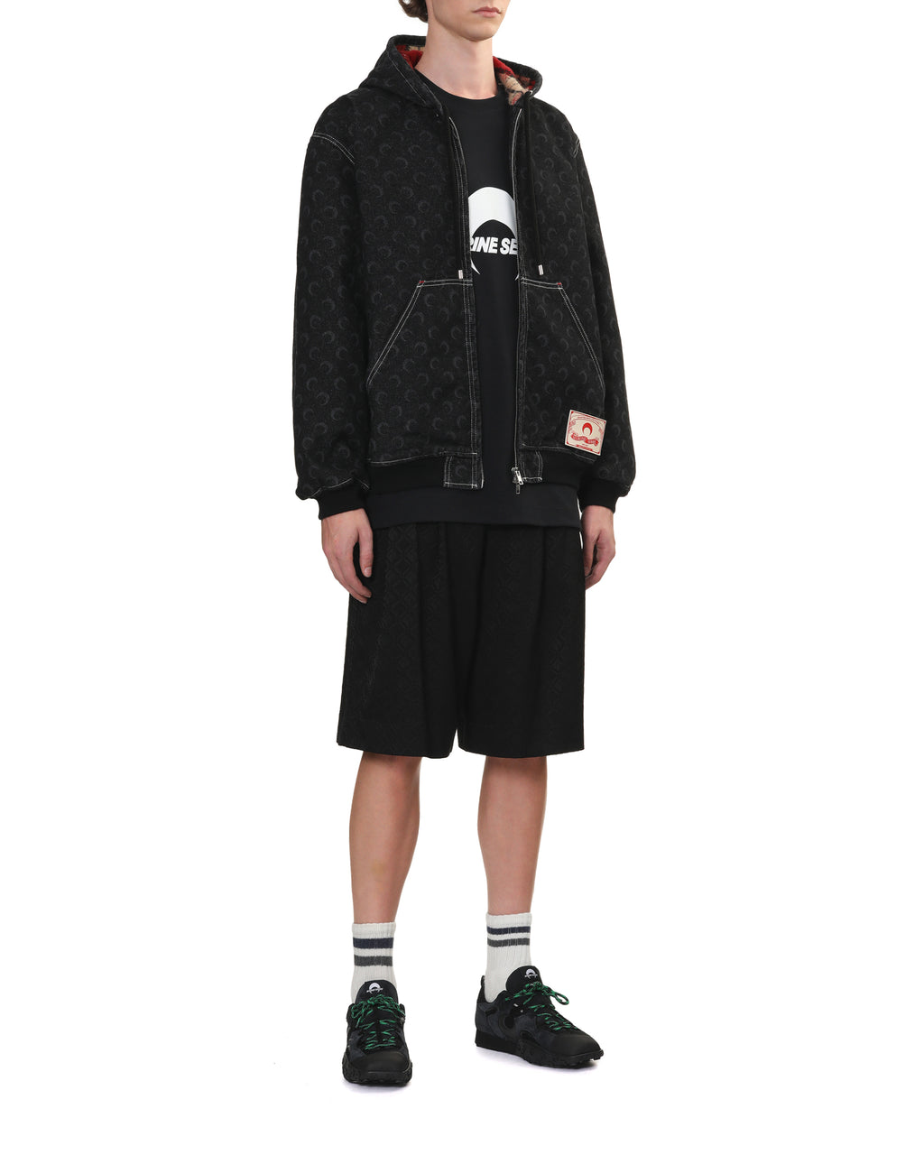 MARINE SERRE Pleated shorts