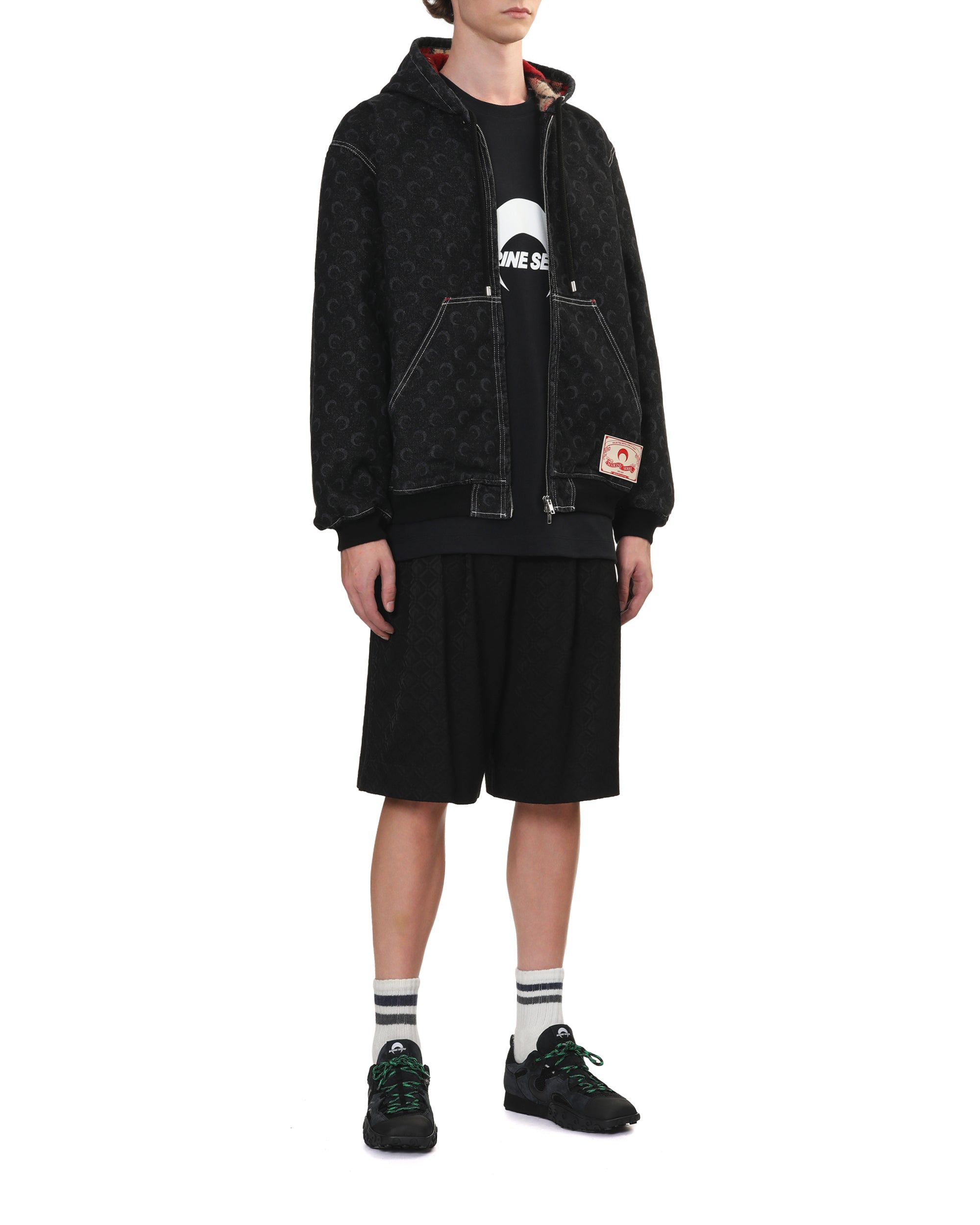 MARINE SERRE Pleated shorts