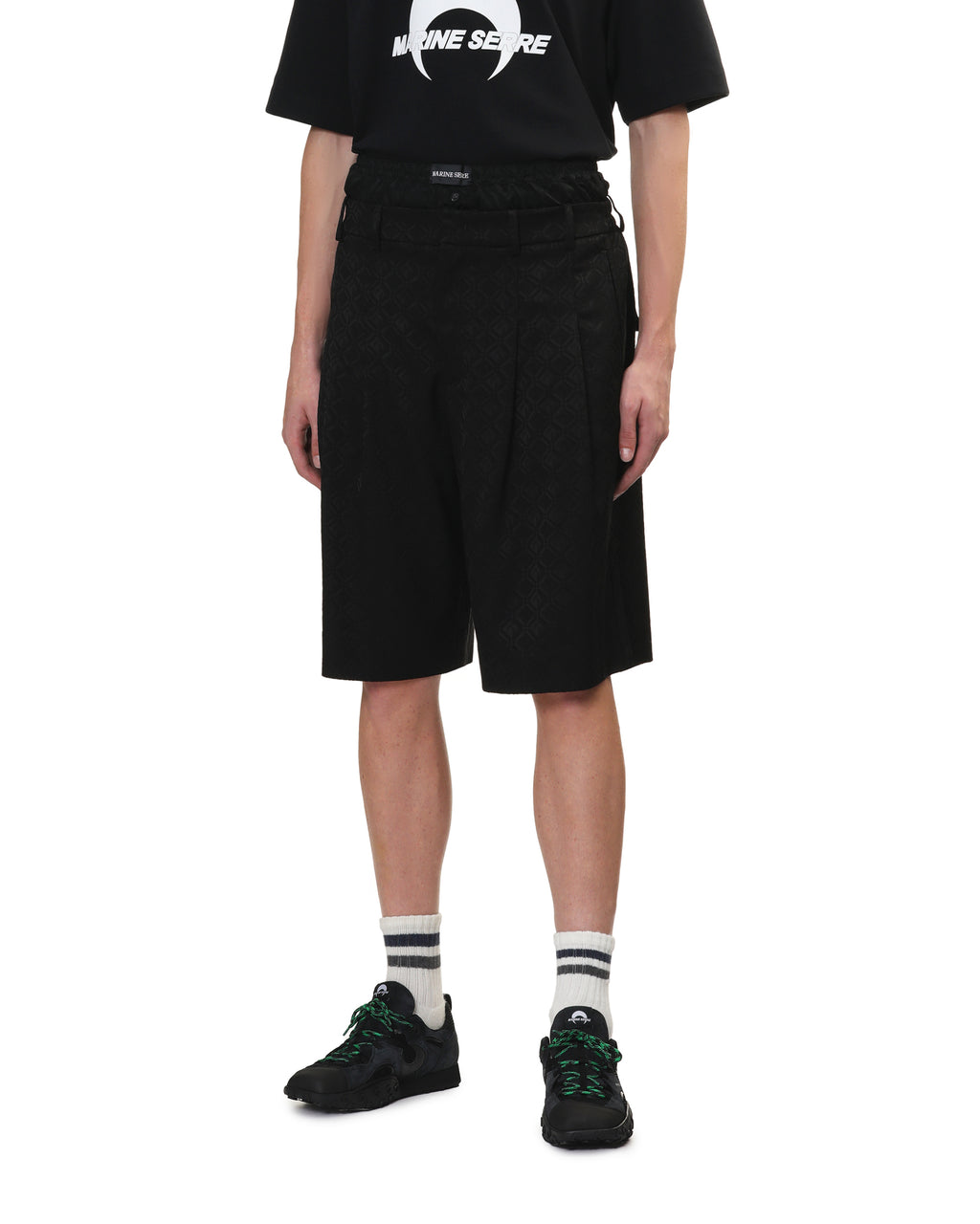 MARINE SERRE Pleated shorts