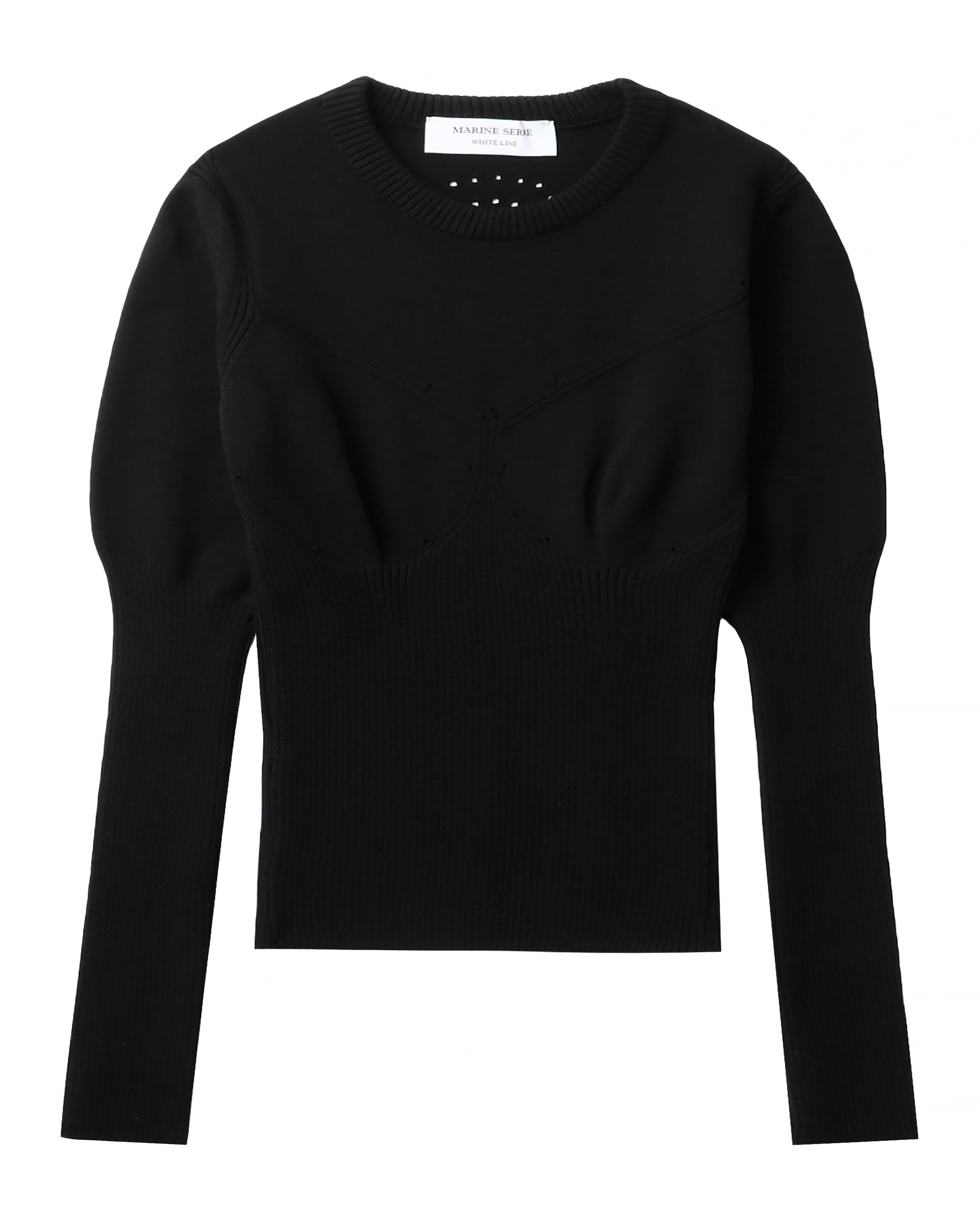 MARINE SERRE Rib knit top