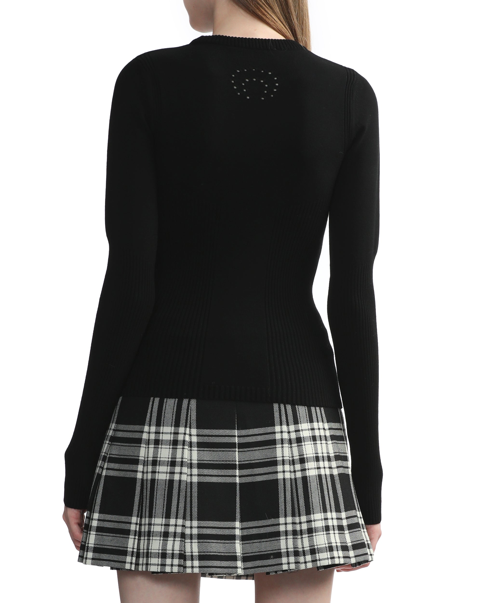 MARINE SERRE Rib knit top