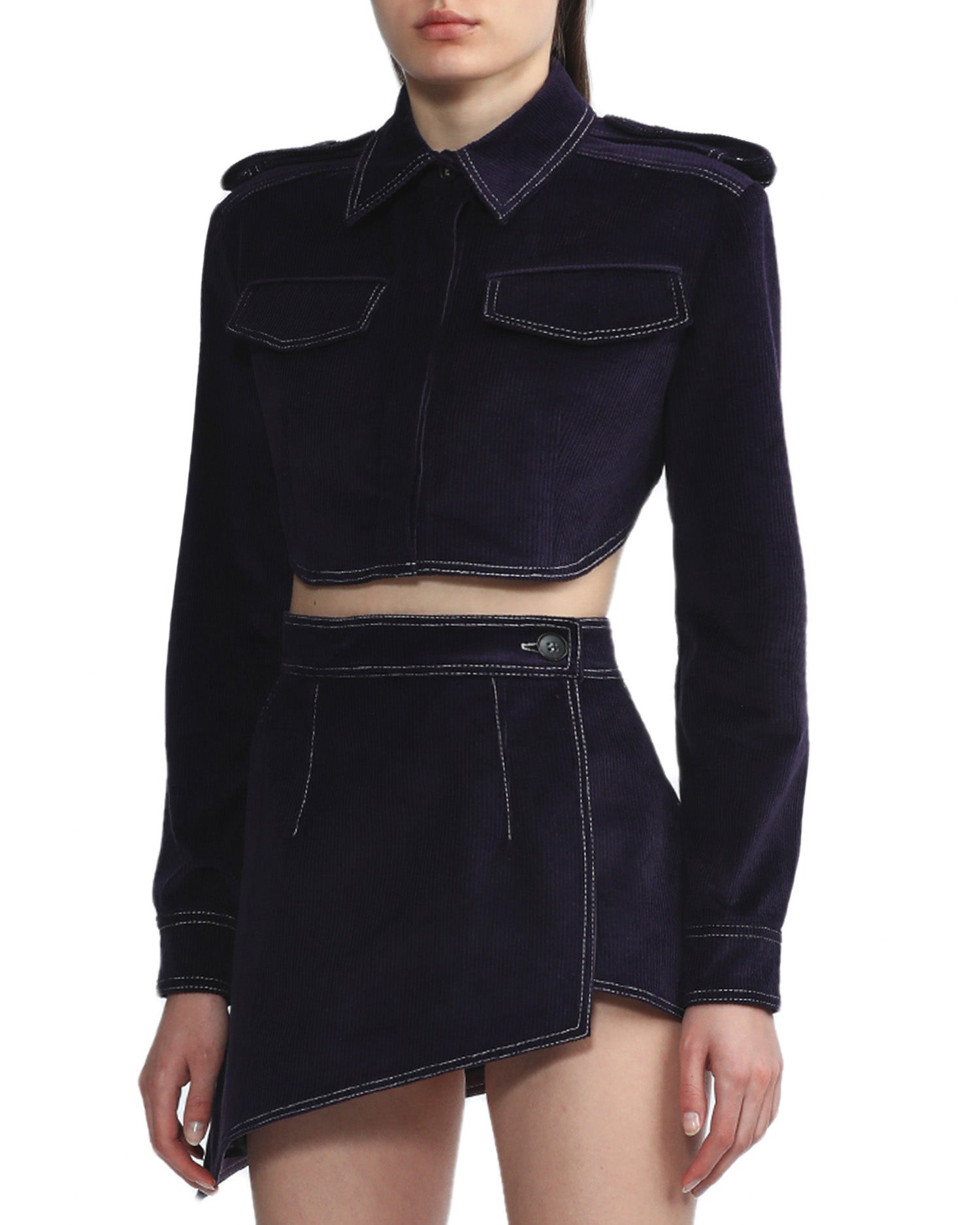 MATÉRIEL No Back crop shirt