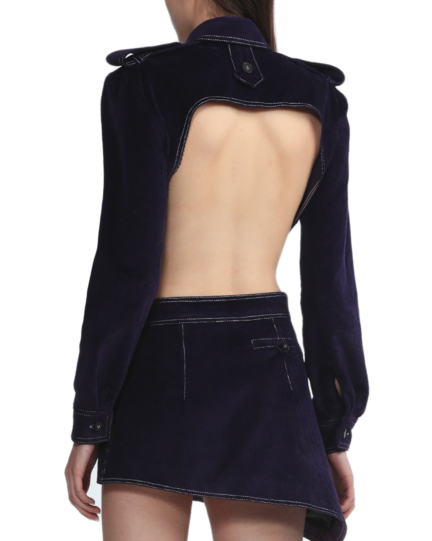 MATÉRIEL No Back crop shirt