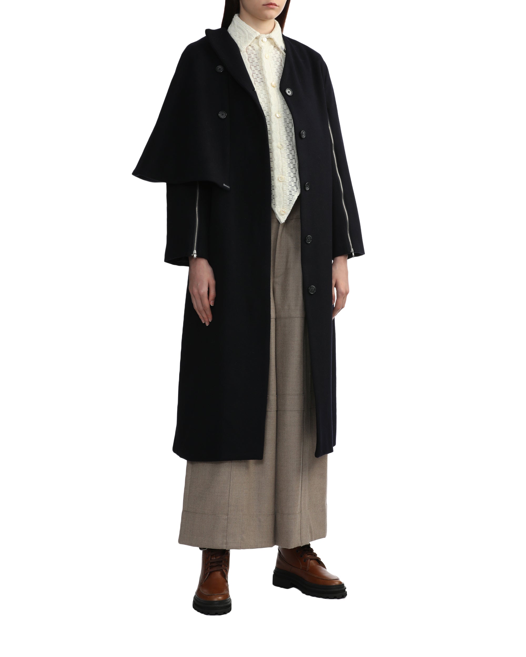 MIKAGE SHIN Trench façade pants