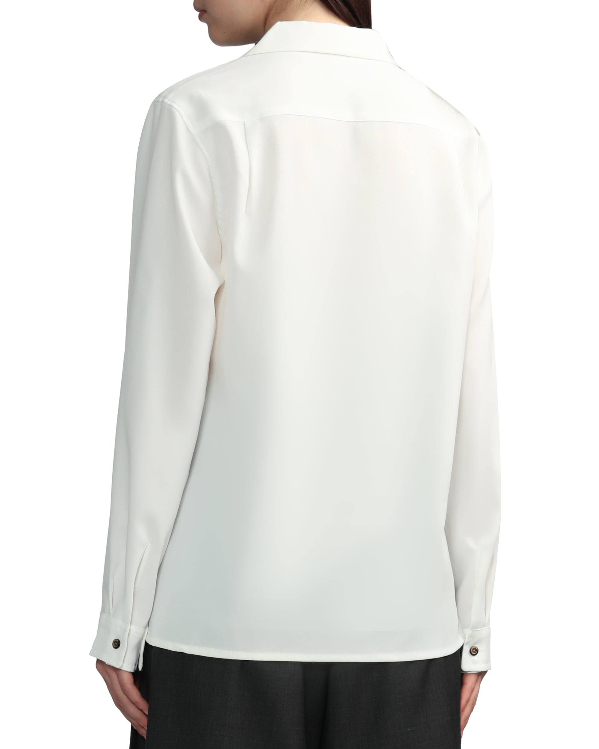 MIKAGE SHIN Leather-like hand printed shirt