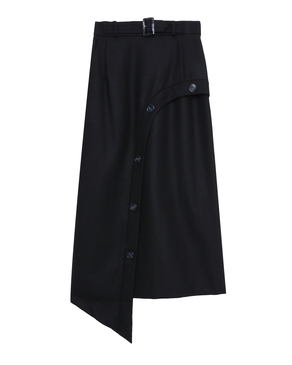 MIKAGE SHIN Asymmetry curvy trench skirt