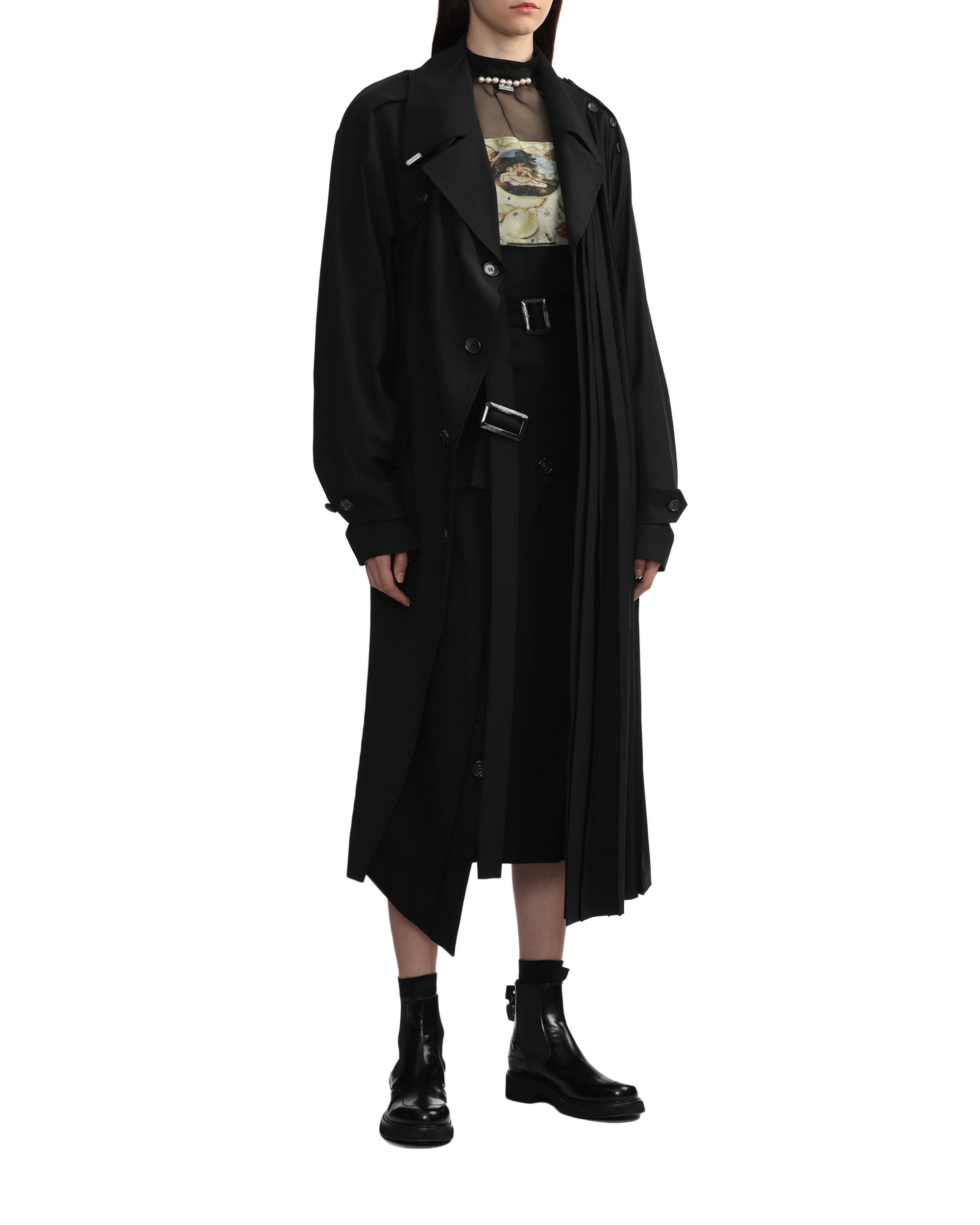 MIKAGE SHIN Pleat coat